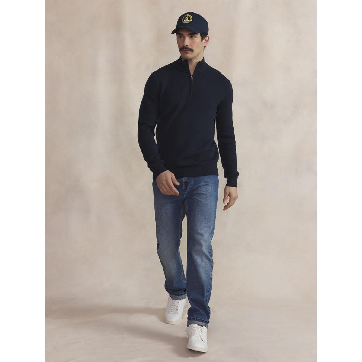 Pull col camionneur NOUVICAM marine, TBS