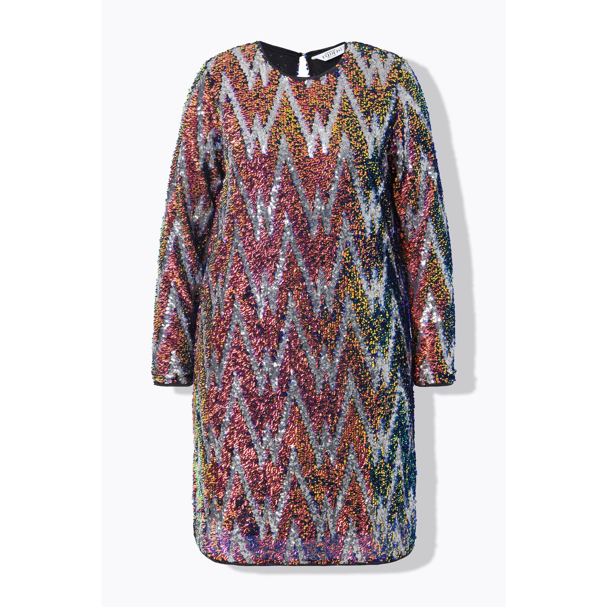 Robe à sequins. Manches longues et coupe indigo, STUDIO UNTOLD