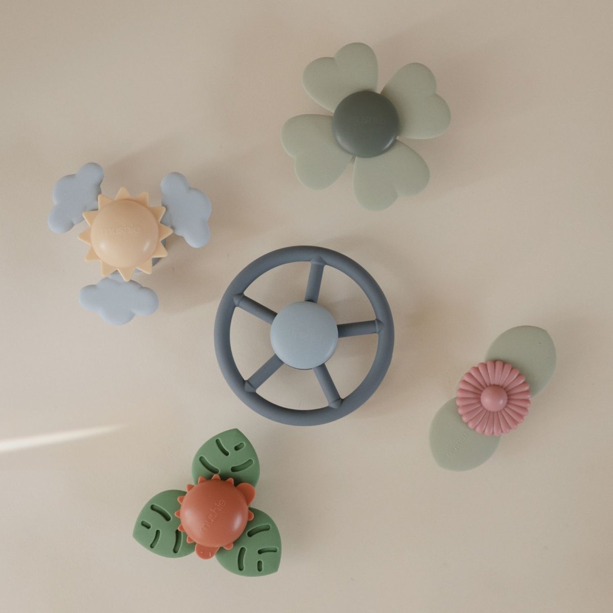 Jouet spinner bleu, MUSHIE