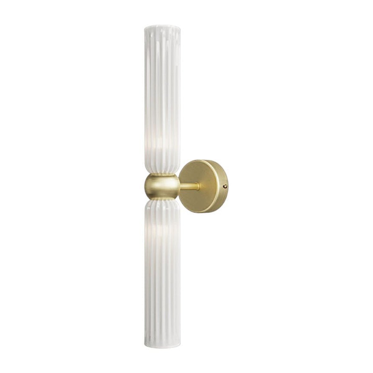Applique murale en verre design rétro SOLANA blanc, PIER IMPORT