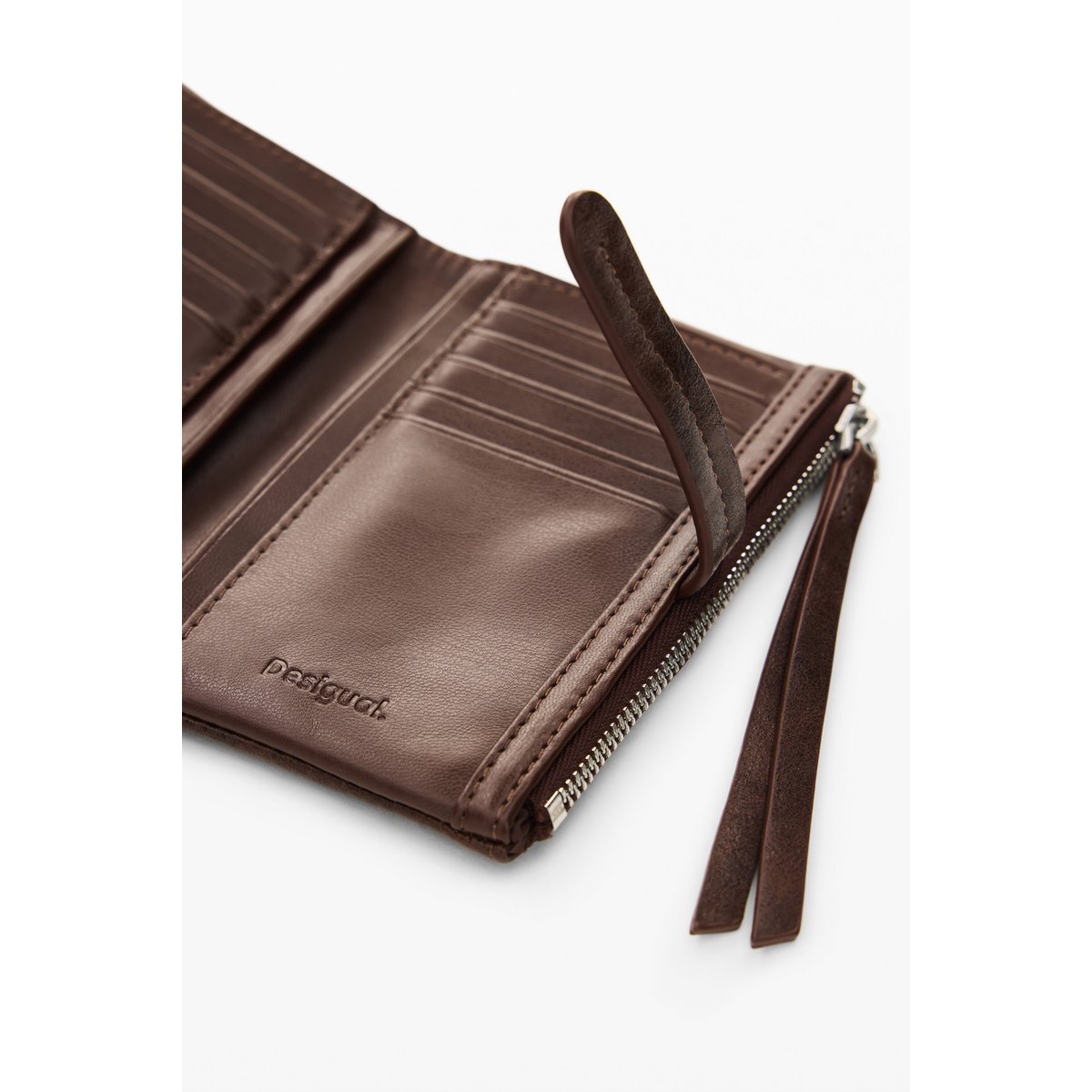 Porte-monnaie moyen marron, DESIGUAL