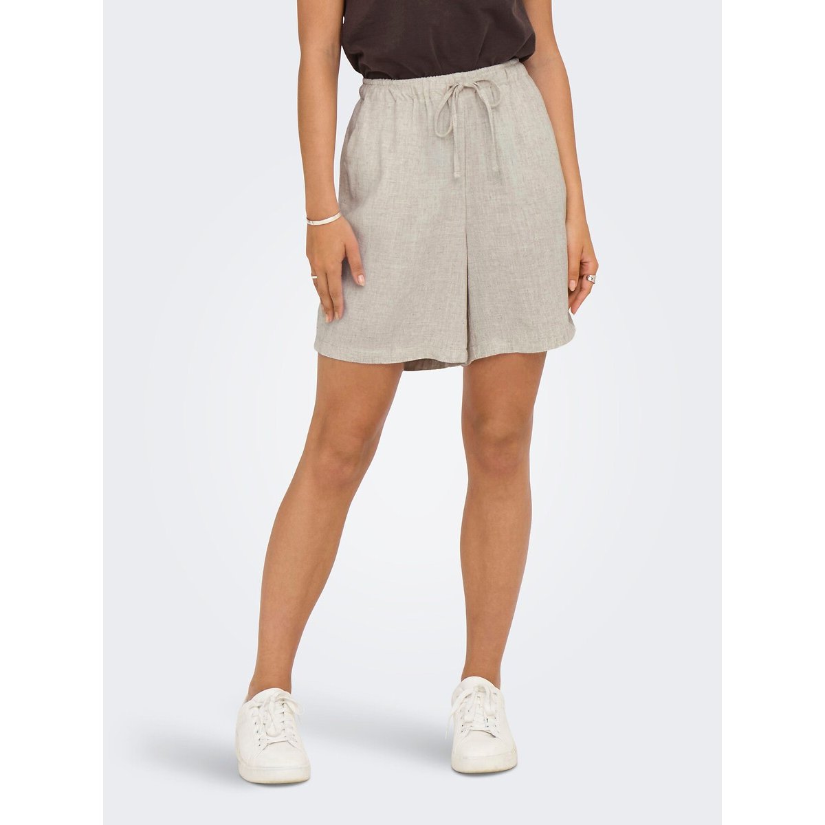Short con cordón crudo, ONLY