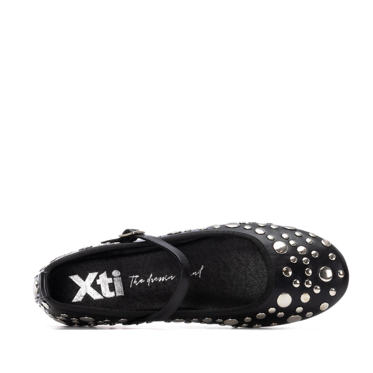 Chaussure Ballerine Plaine Décontractée Boucle noir, XTI