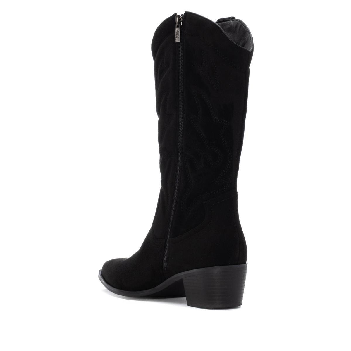 Botte Cow-boy Talon Entreprise Fermeture éclair noir, XTI