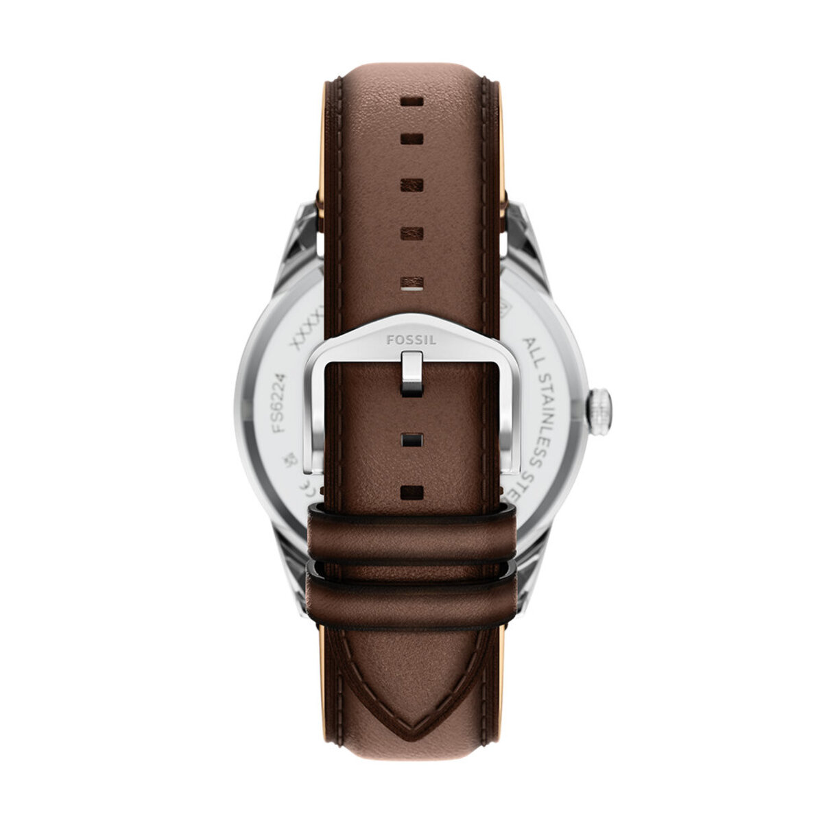 Montre Analogique PEARSON argenté bleu foncé marron, FOSSIL