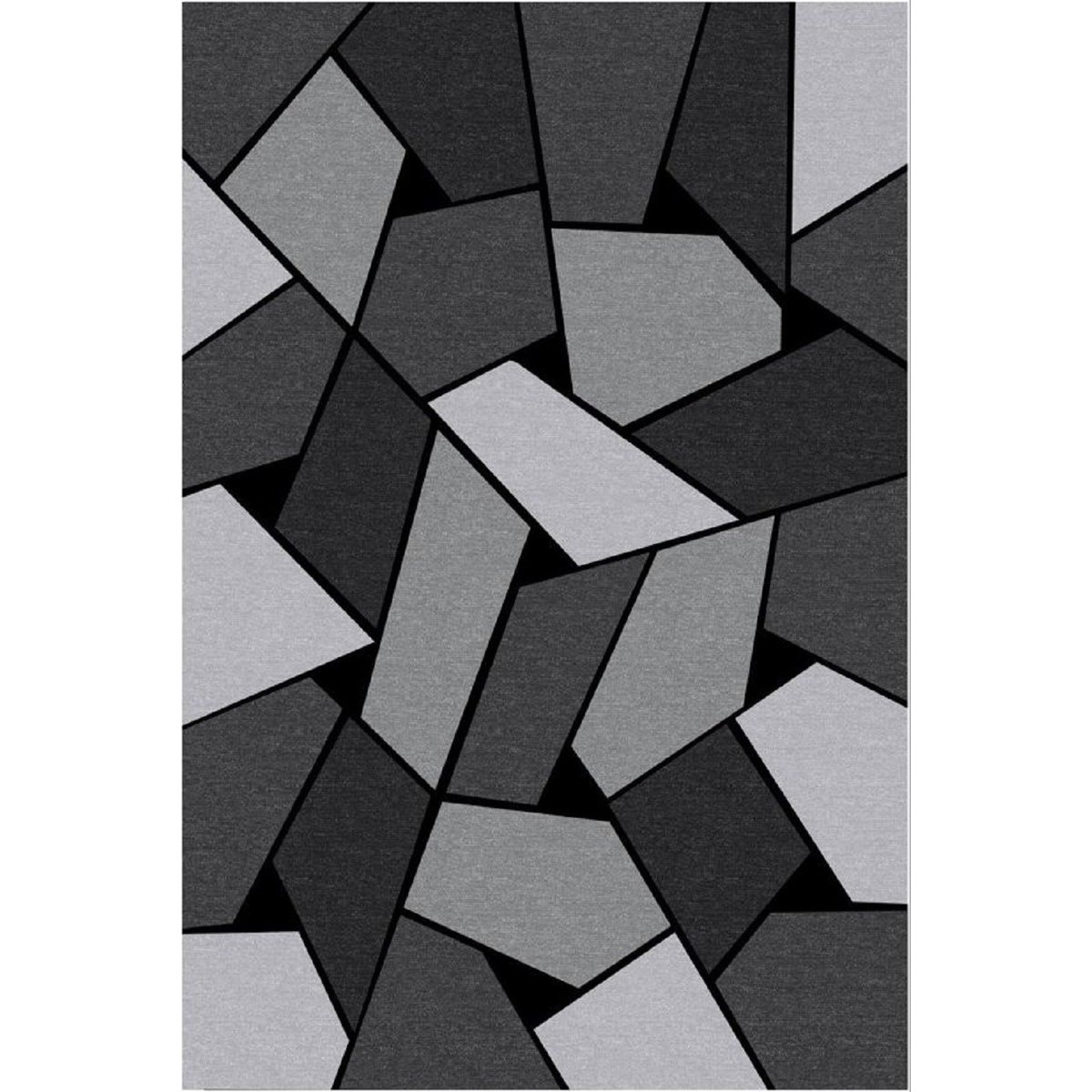 Tapis de salon Geometrique gris, EDEN