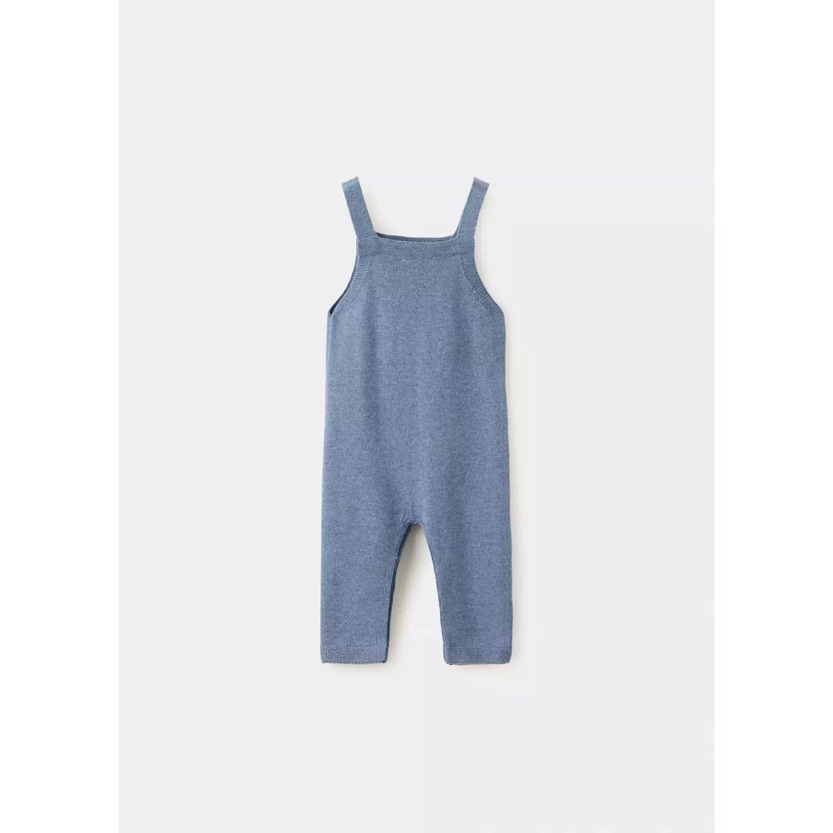 Salopette en coton à poche bleu, MANGO BABY