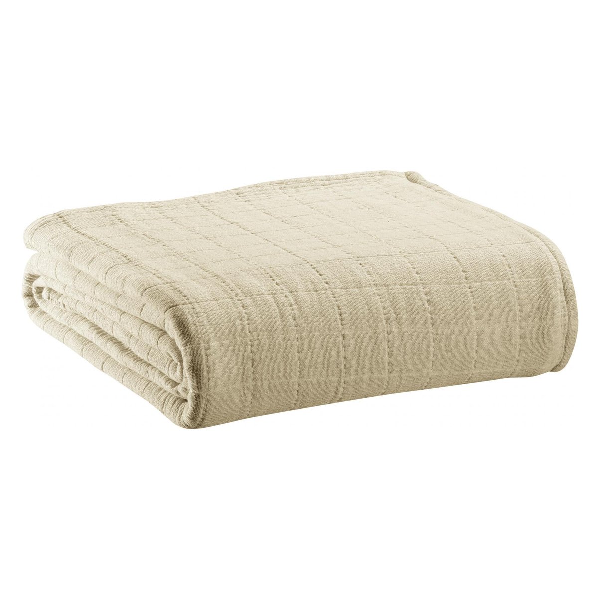 Plaid recyclé Lisa naturel, VIVARAISE
