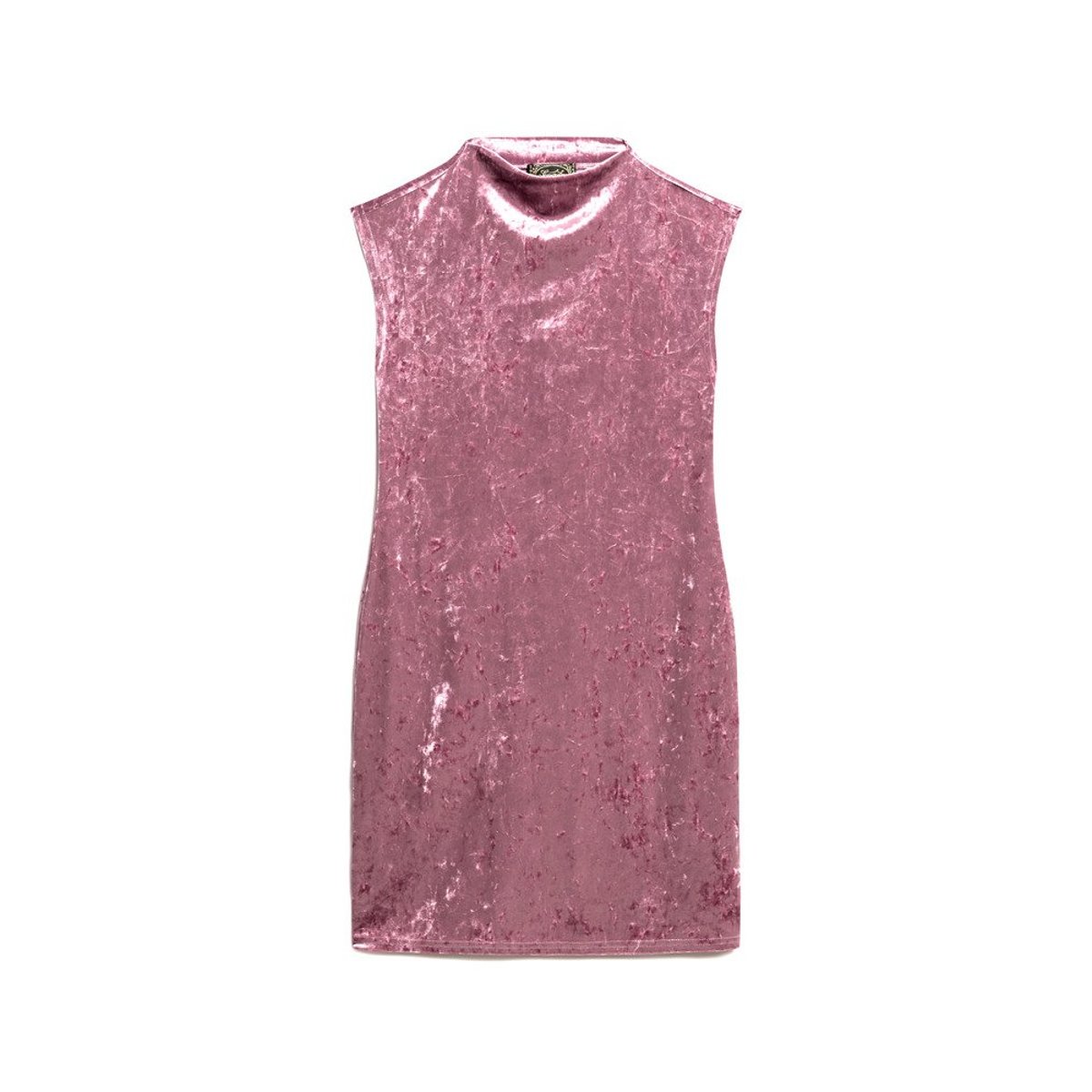 Robe moulante en velours rose polignac, SUPERDRY