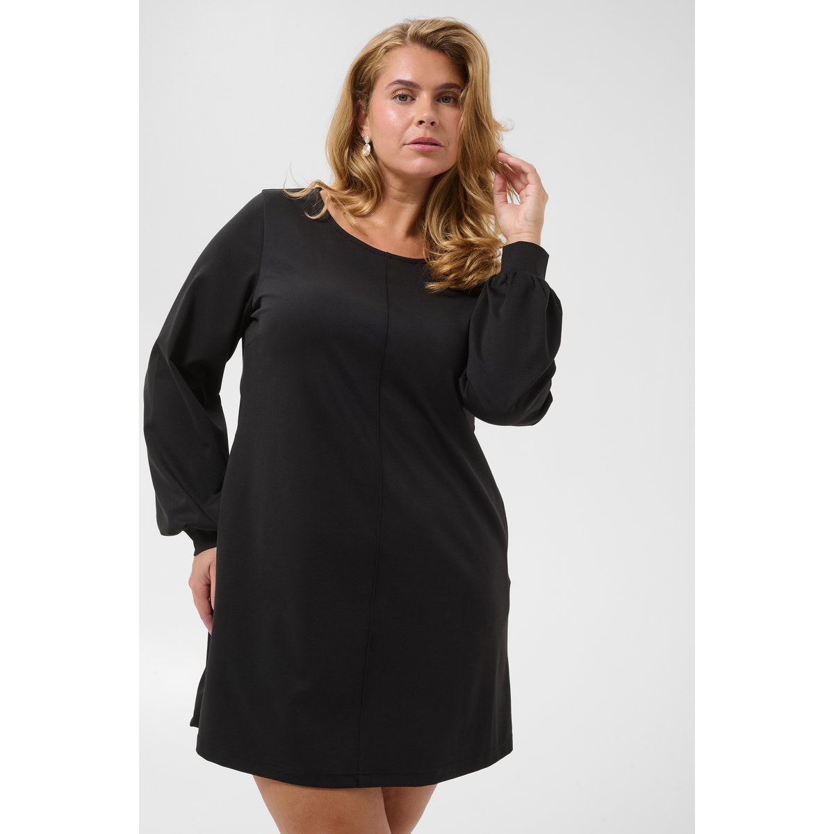 Robe noir black deep, KAFFE CURVE
