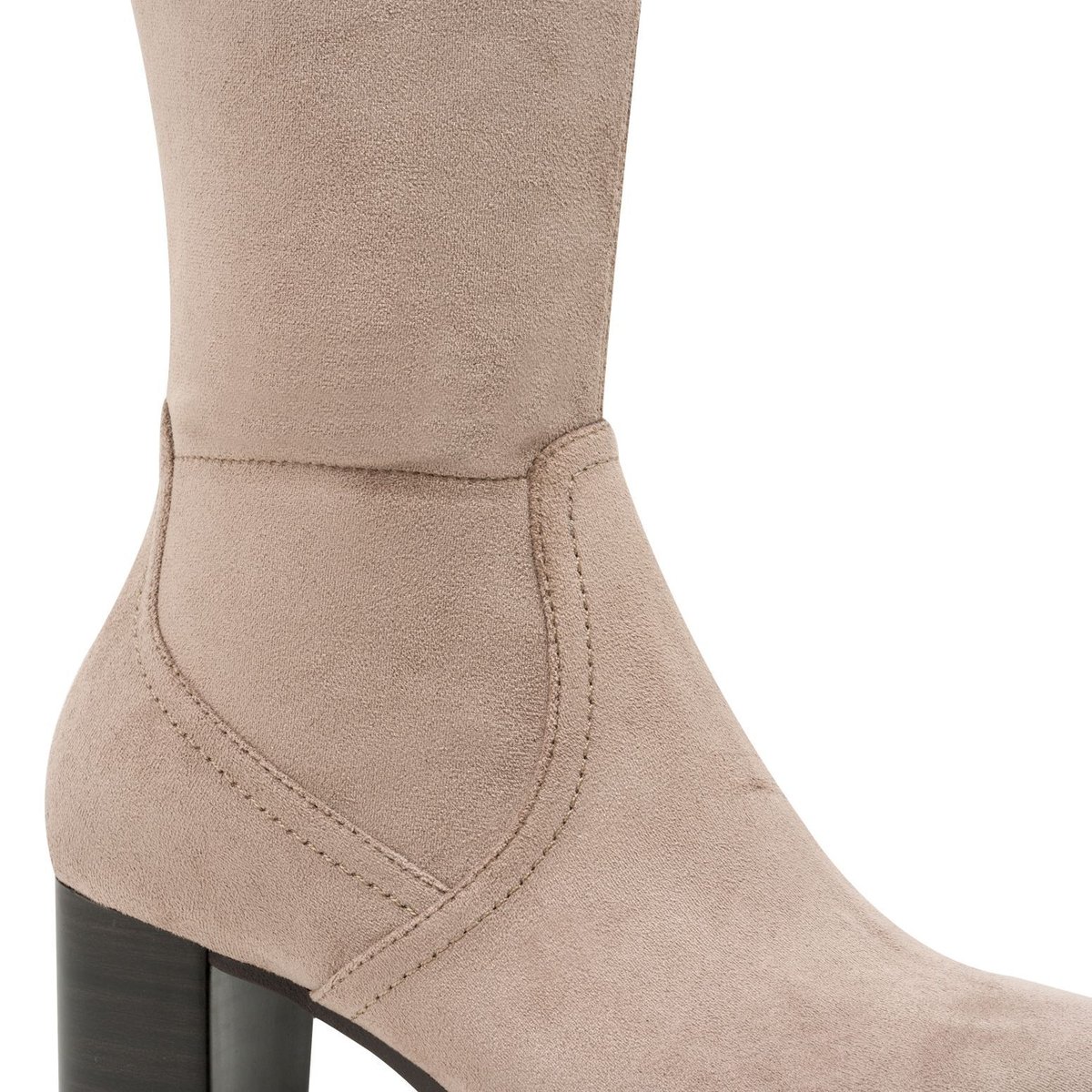 Bottes talon bloc marron poivre, JANA