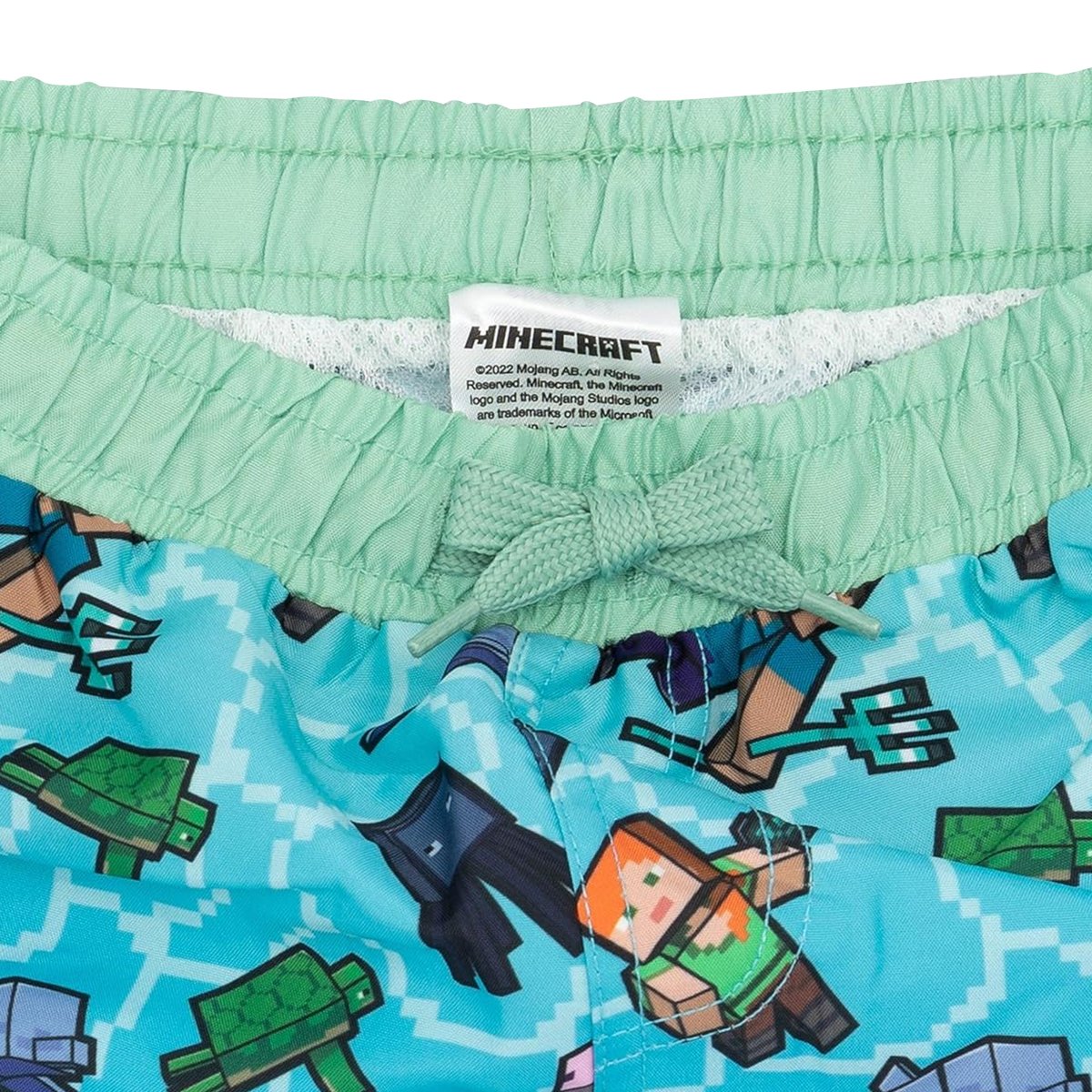 Short de bain bleu, MINECRAFT