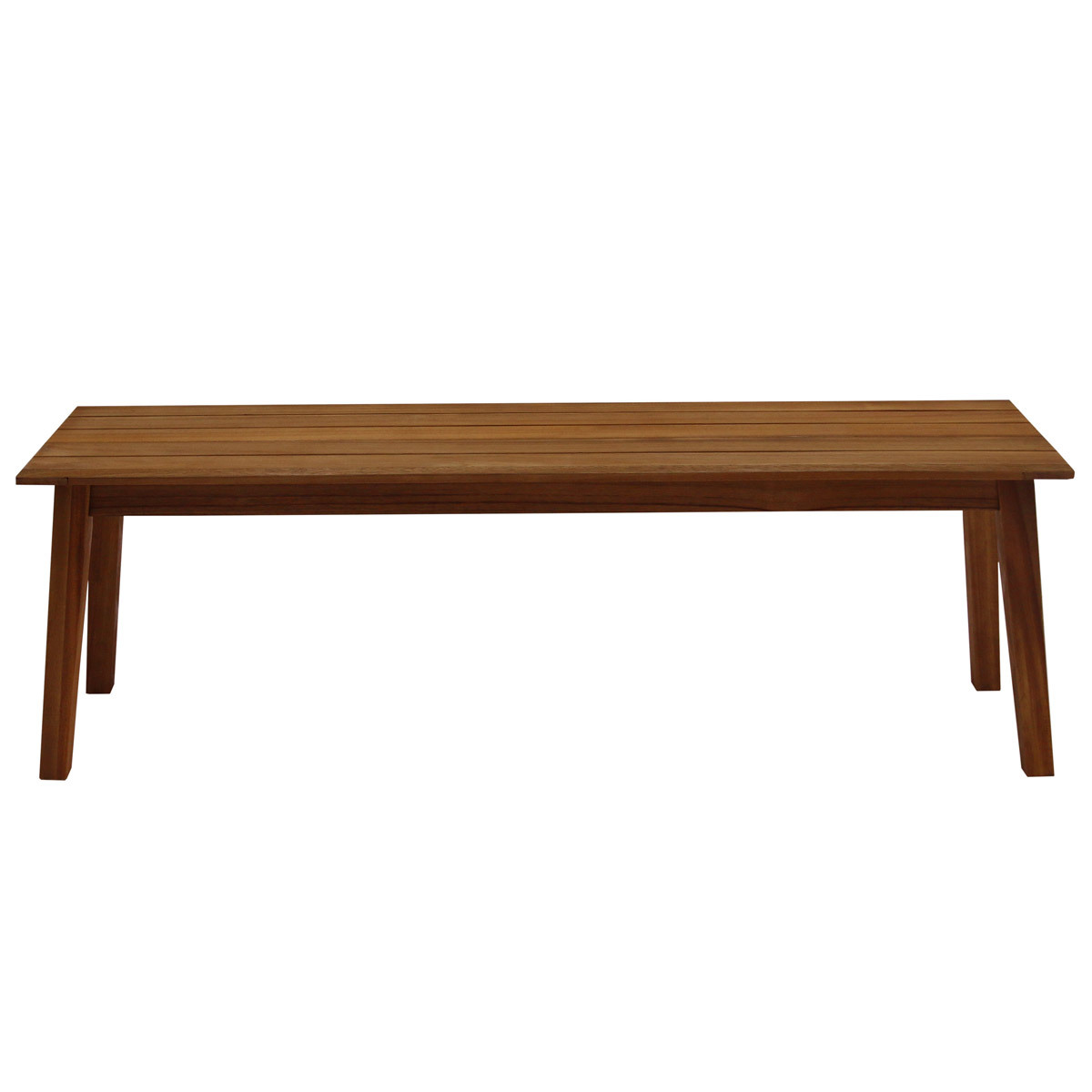 Banc de jardin bois massif L145 cm CANOPEE marron, MILIBOO
