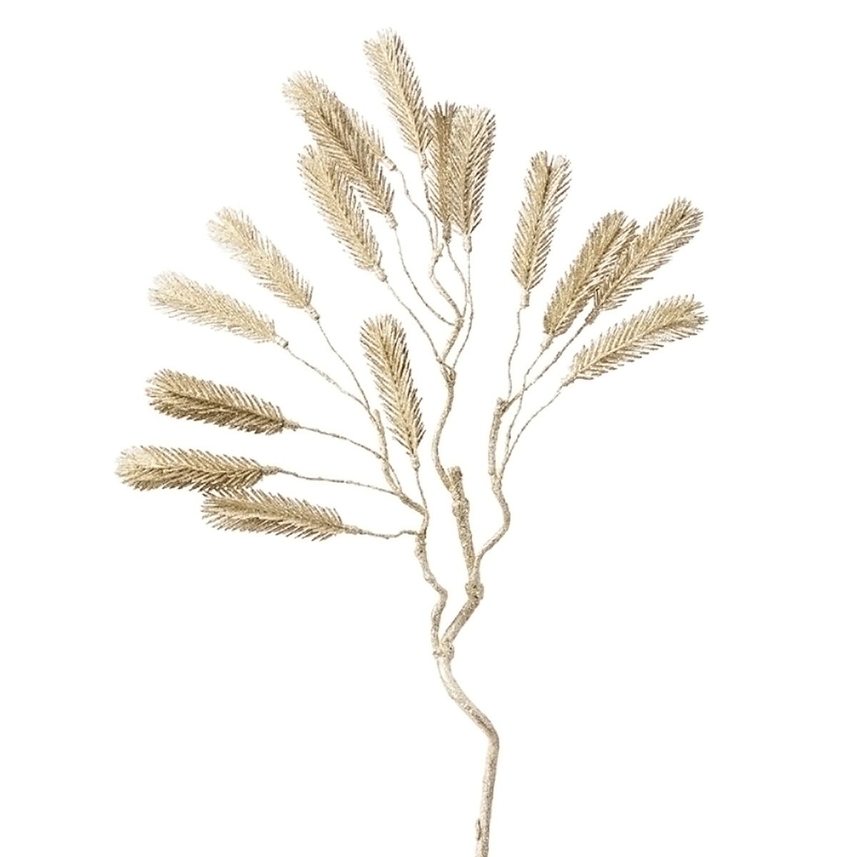 Branche de noël de pin pailletée artificielle H78 doré, SIA DECO