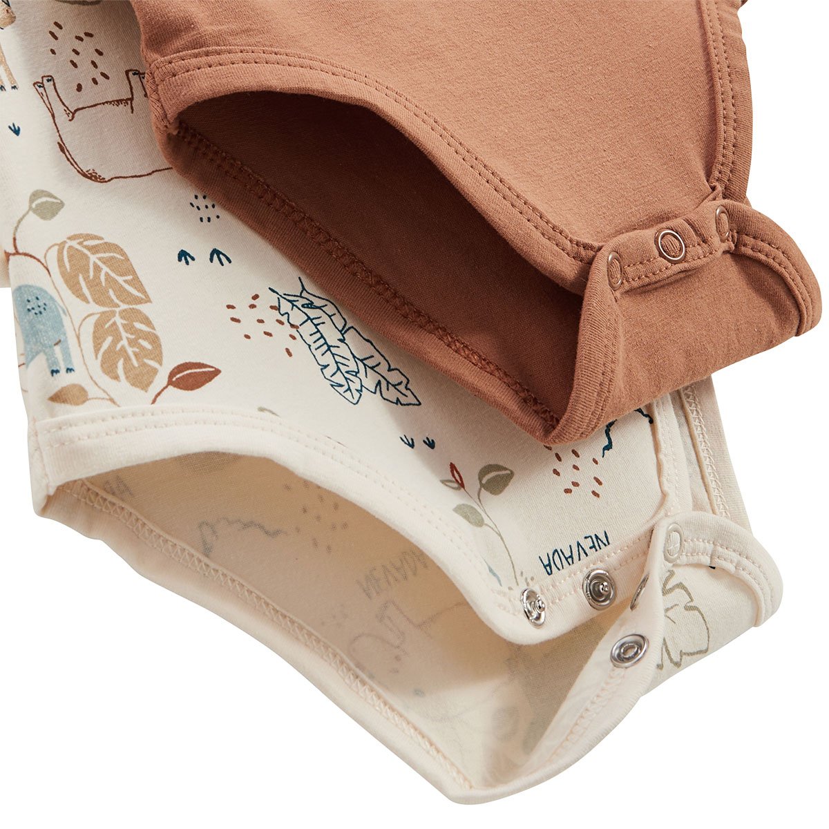 Lot de 2 bodies bébé manches courtes Kansas City camel, PETIT BEGUIN