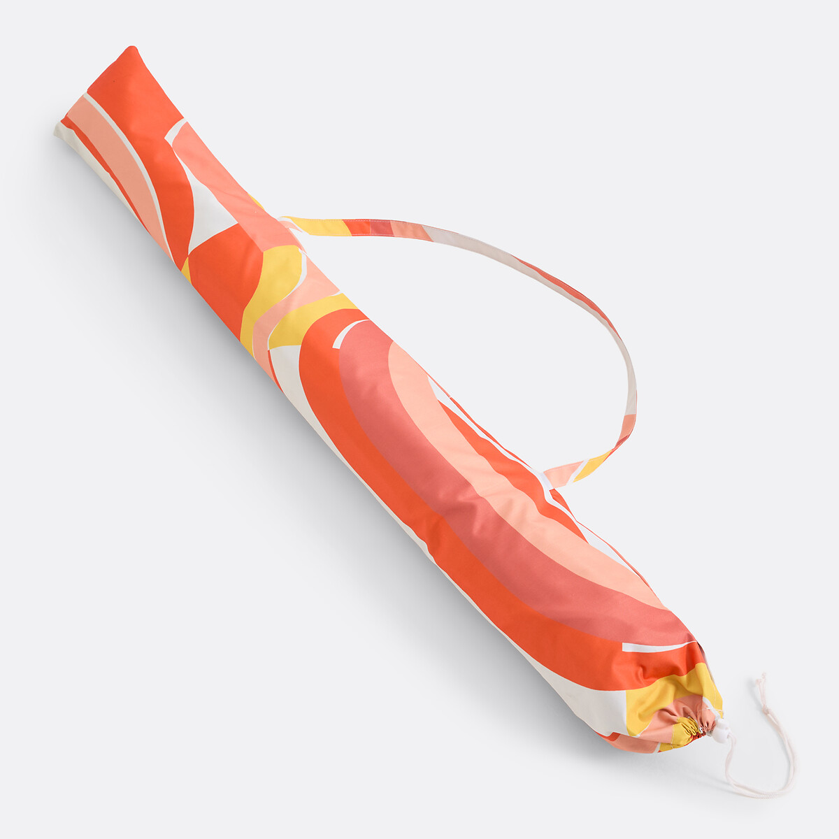 Chapéu de sola, tecido com motivo gráfico, SONGE ORANGE laranja/amarelo, MAPOÉSIE X LA REDOUTE INTÉRIEURS