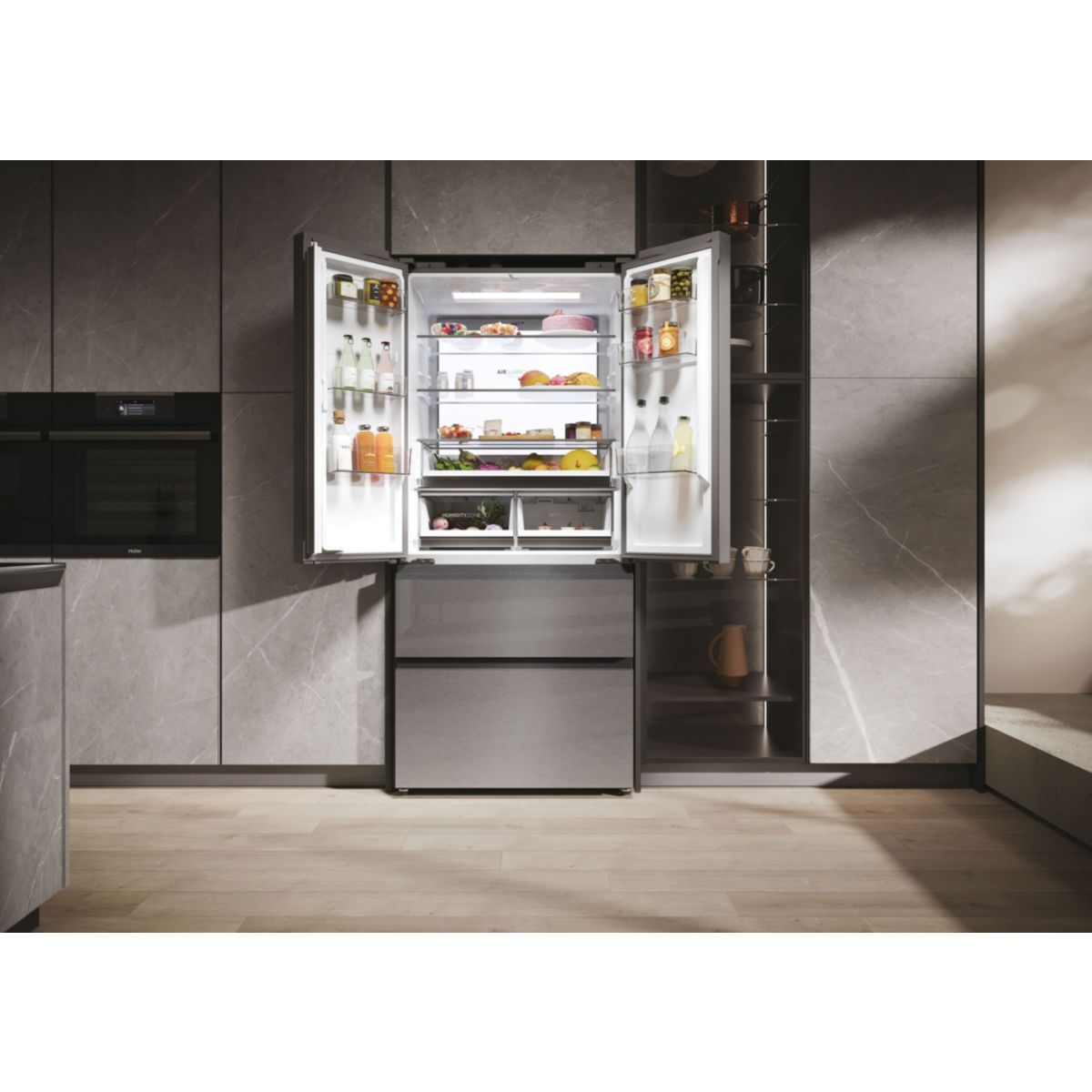 Réfrigérateur multi portes HFR7819ENGC couleur unique, HAIER