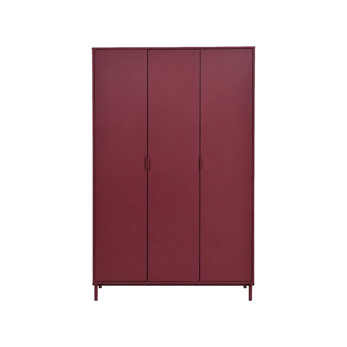 Dressing décor bois et métal 5 étagères 1 penderie ELLIE beige, SWEEEK