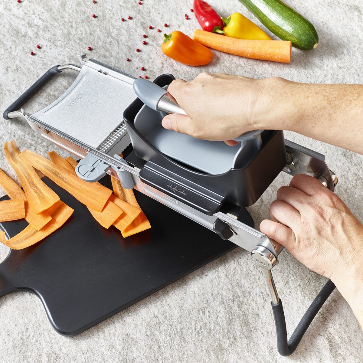 Mandoline revolution gris, DE BUYER