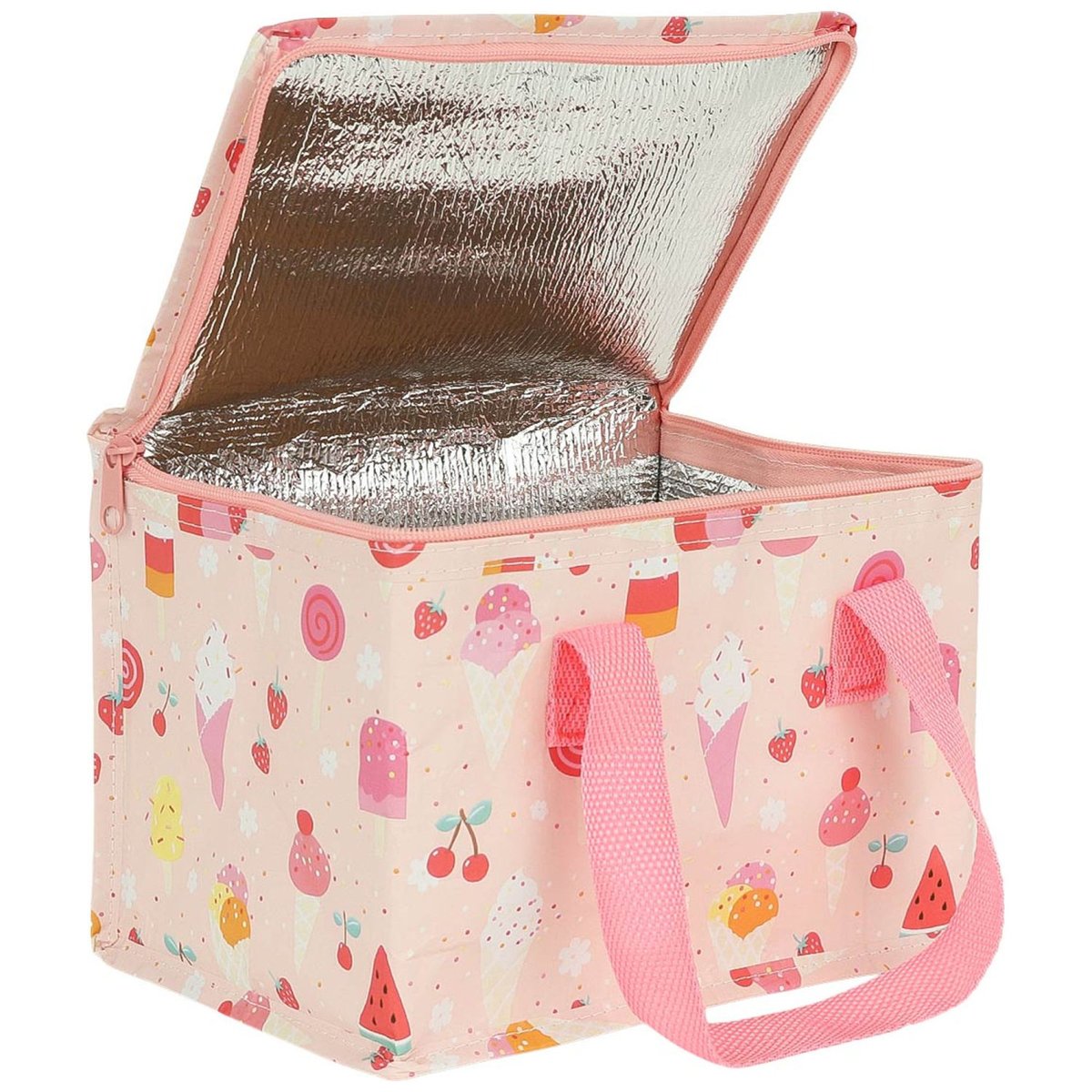 Sac repas isotherme enfant 5,5 L rose crème glacée, A LITTLE LOVELY COMPANY