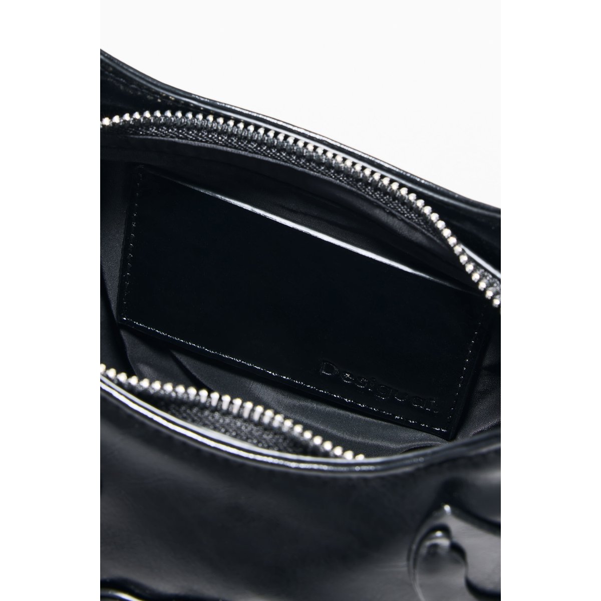 Petit sac effet cuir noir, DESIGUAL