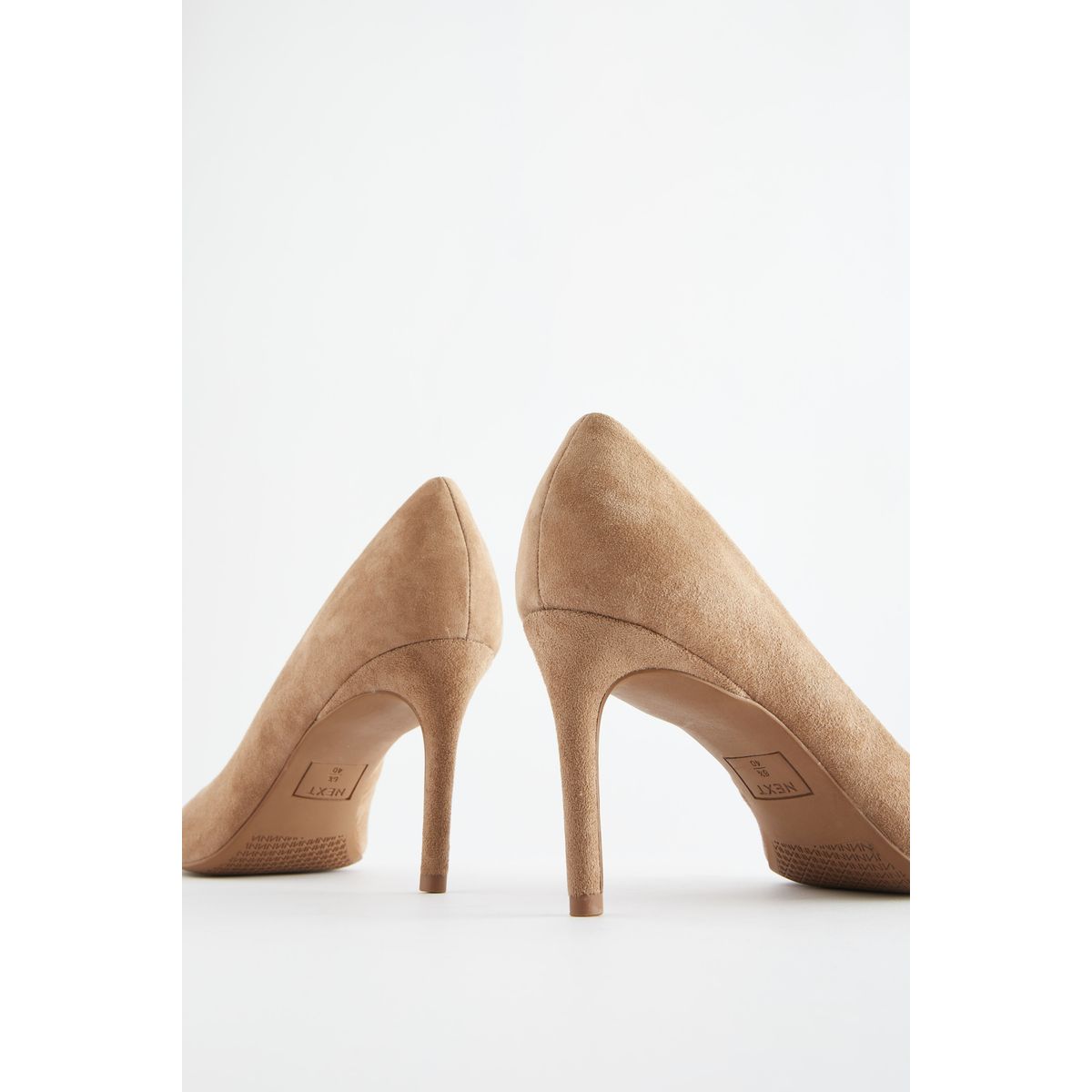 Escarpins mi-hauts pointus camel, NEXT