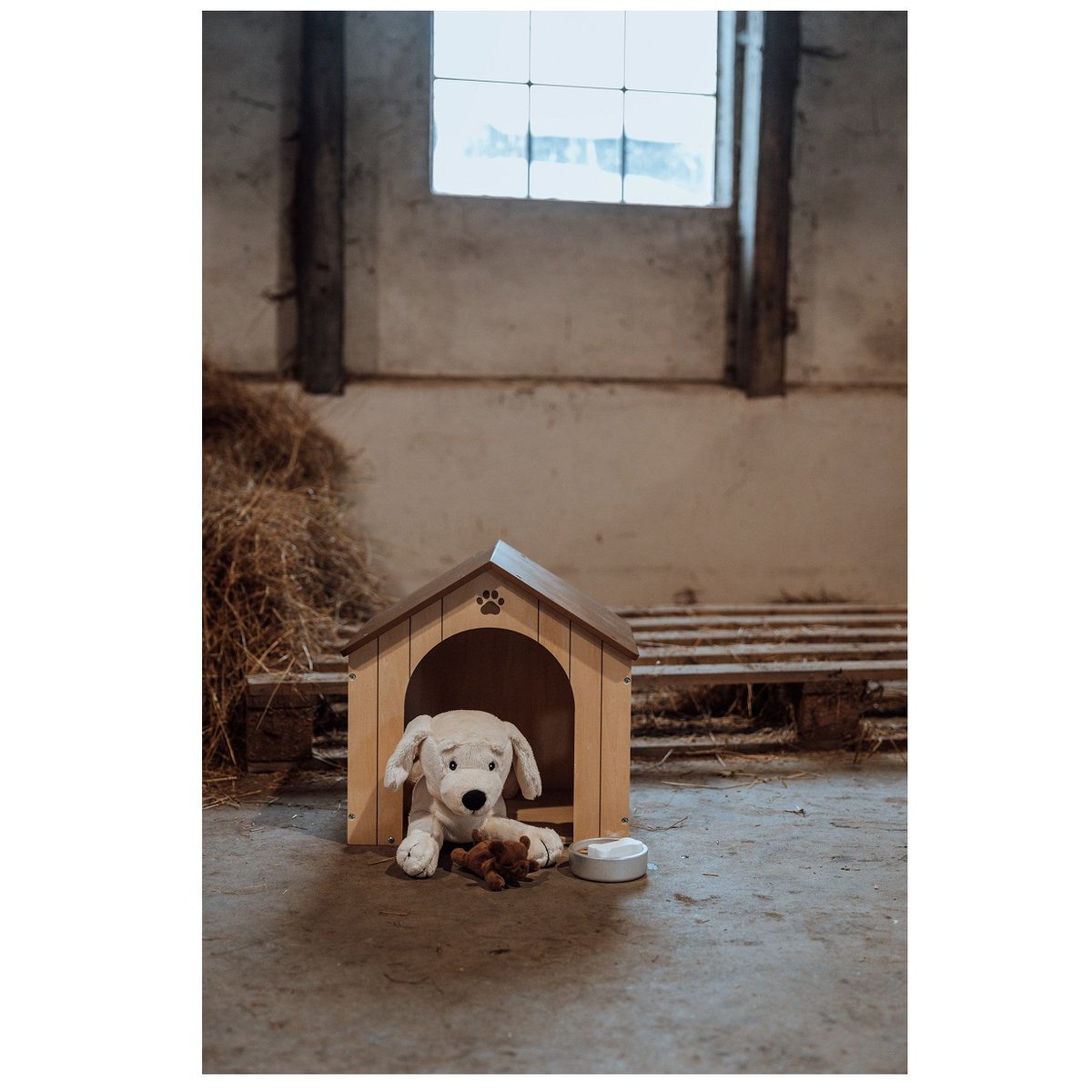 Niche pour chien en peluche marron, BYASTRUP