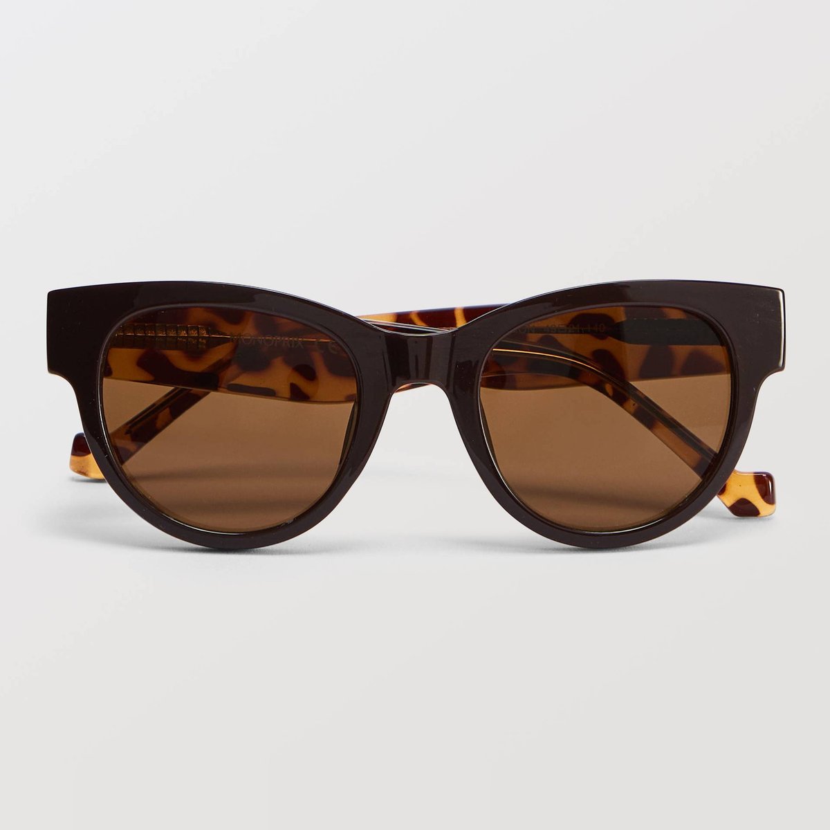 Lunettes de soleil carrées marron, MONOPRIX