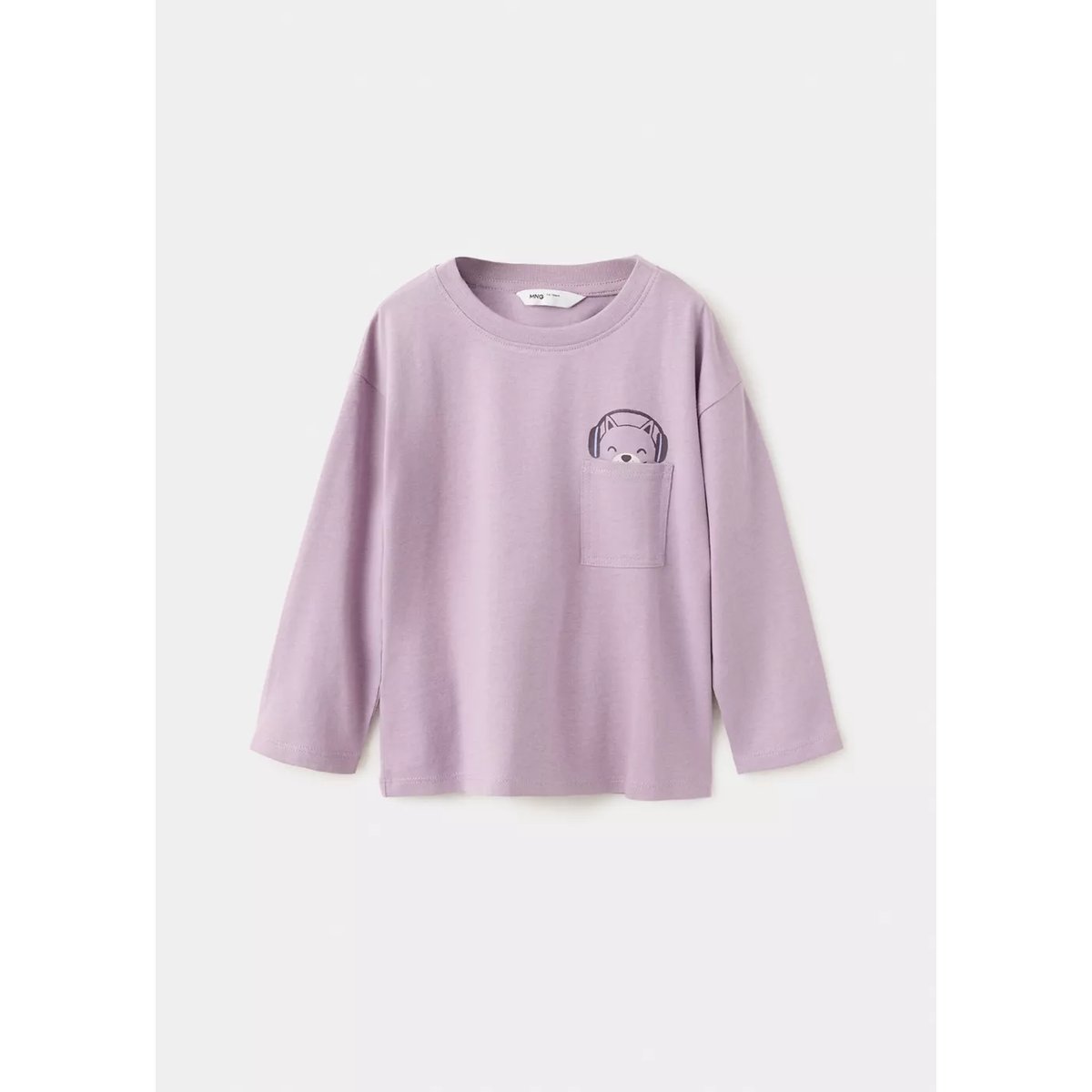 T-shirt en coton imprimé lavande, MANGO BABY