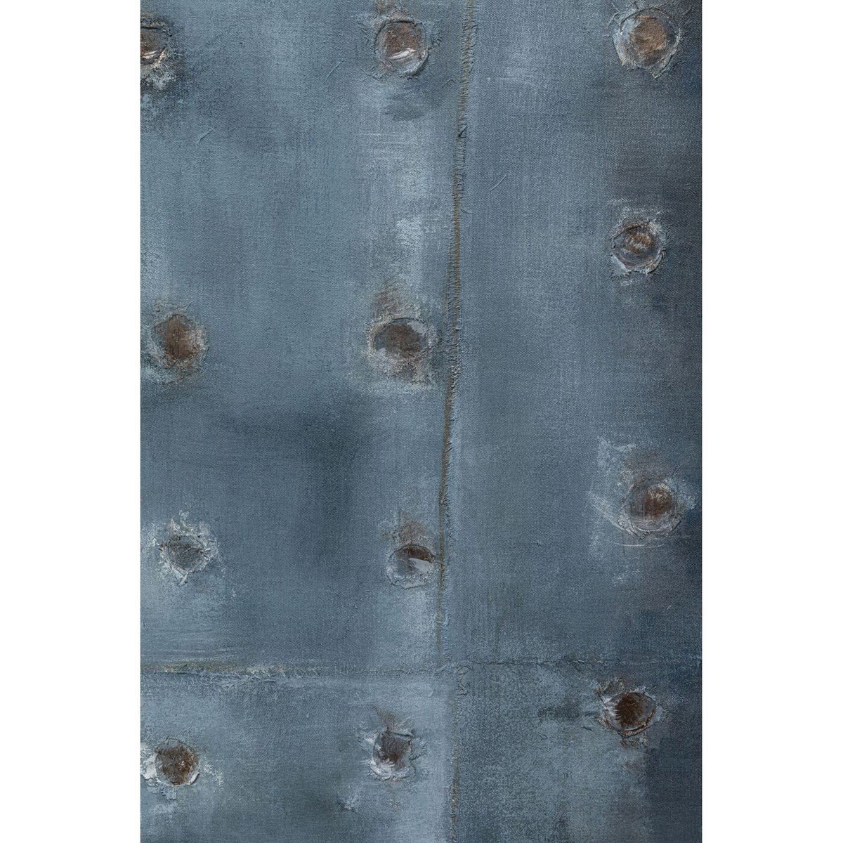 Toile grunge en coton, MOODY bleu, KARE DESIGN