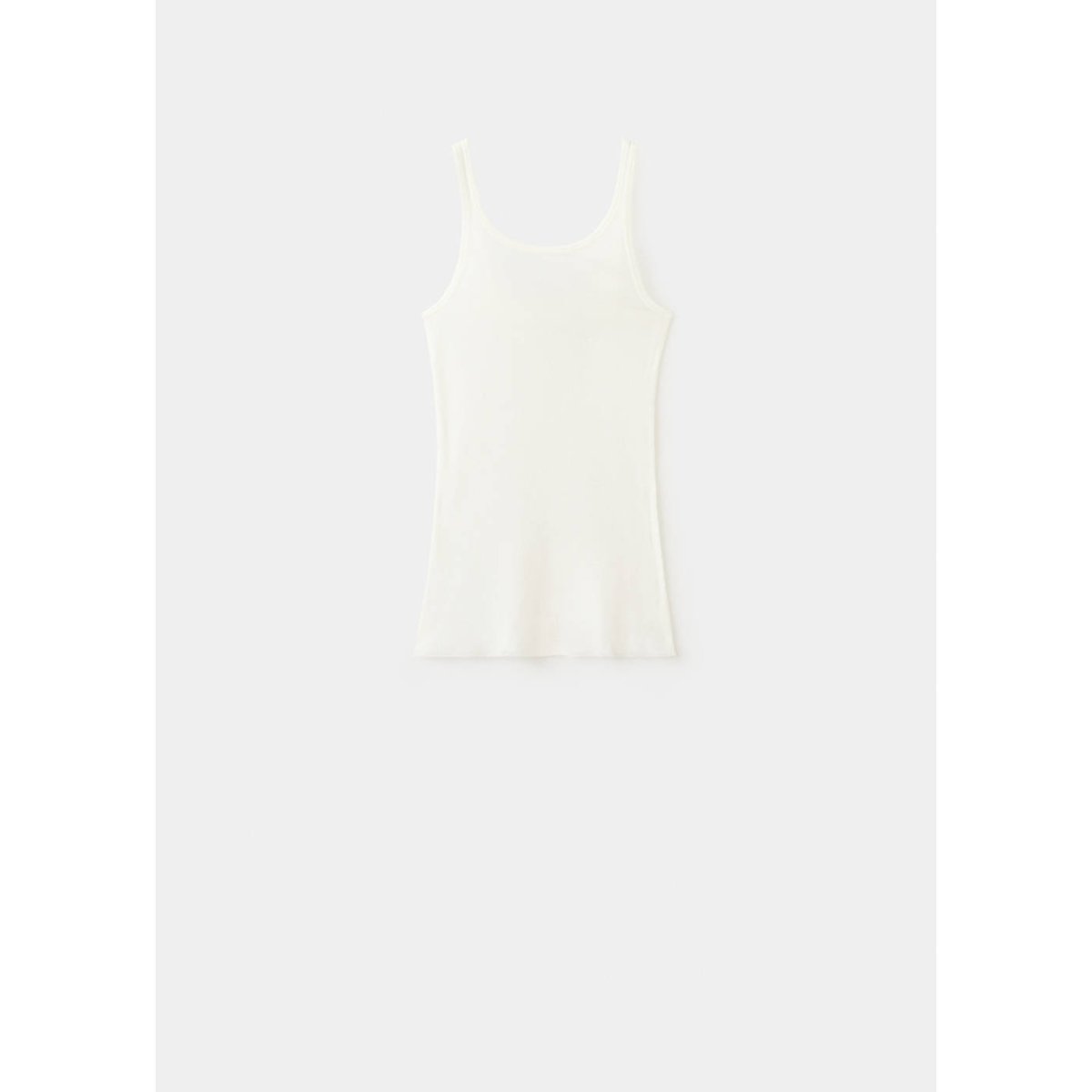 Top lyocell laine sans couture ivoire, MANGO