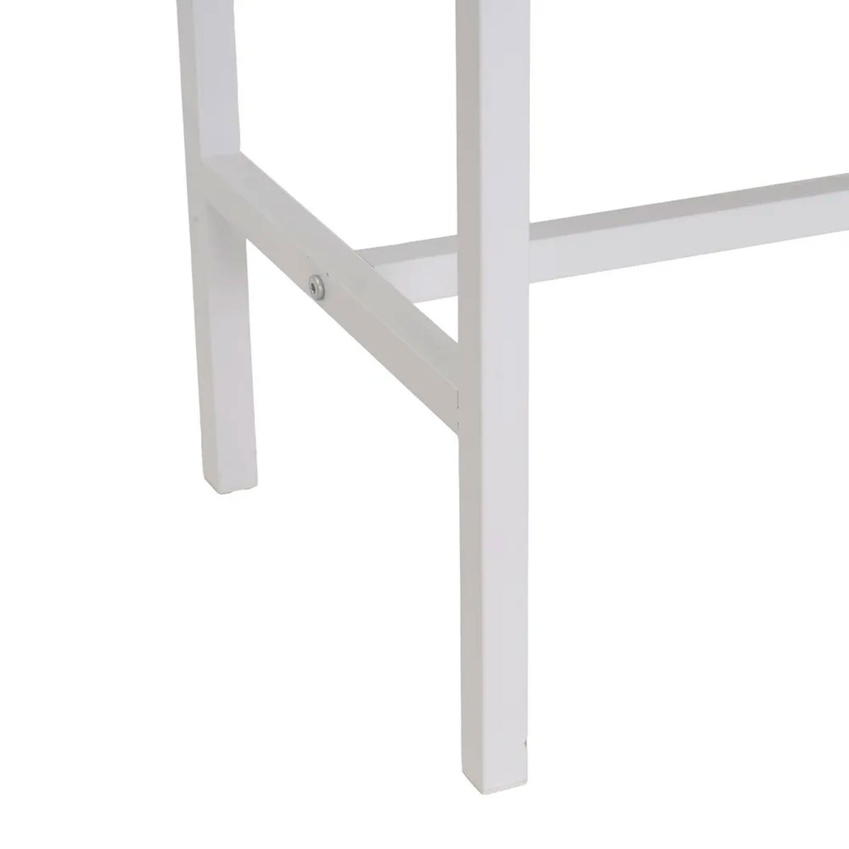 Console d'entrée bois et métal blanc 2 Tiroirs 100x30x75cm bois, WADIGA