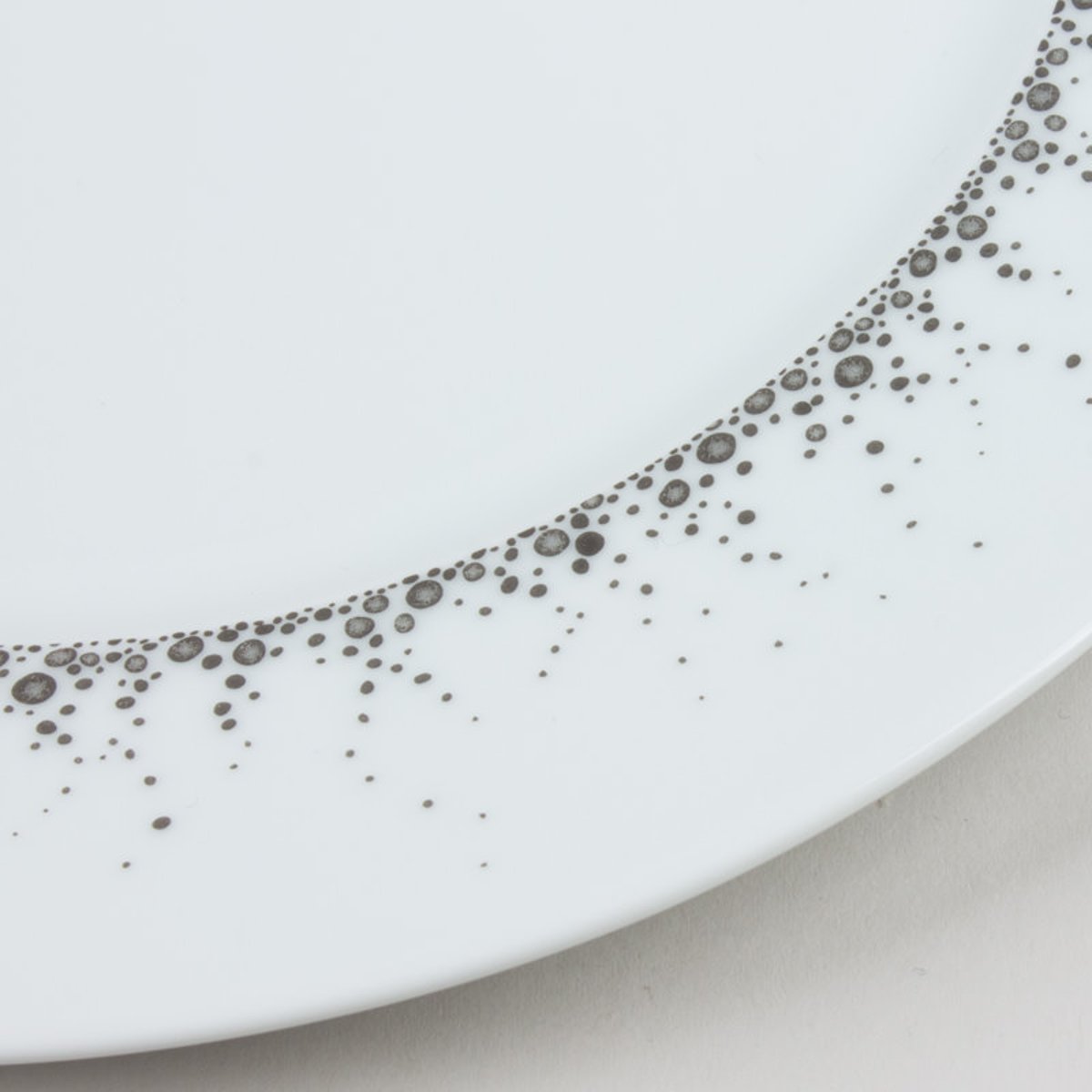 Assiette plate Boréalis gris 27 cm (lot de 6) blanc, TABLE PASSION