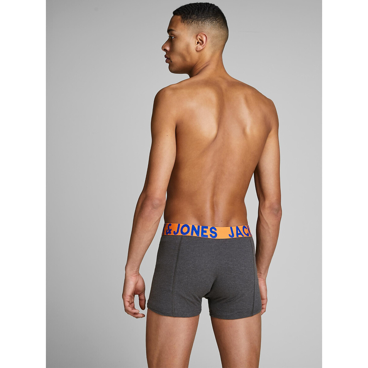 Lot de 3 boxers noir + bleu, JACK & JONES