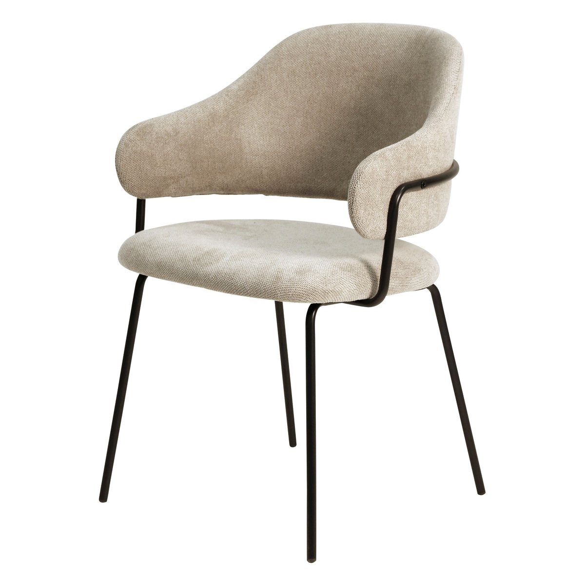 Chaise repas tissu sable, ZAGO