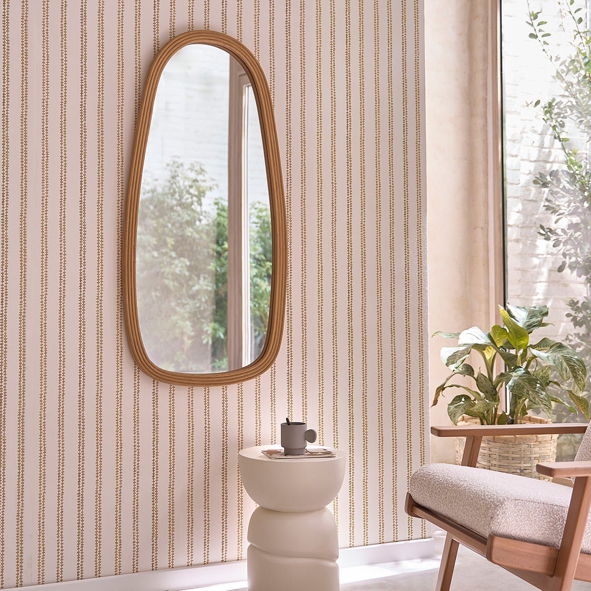 Miroir en rotin 120x60 cm LEON naturel, BERAH GETAH
