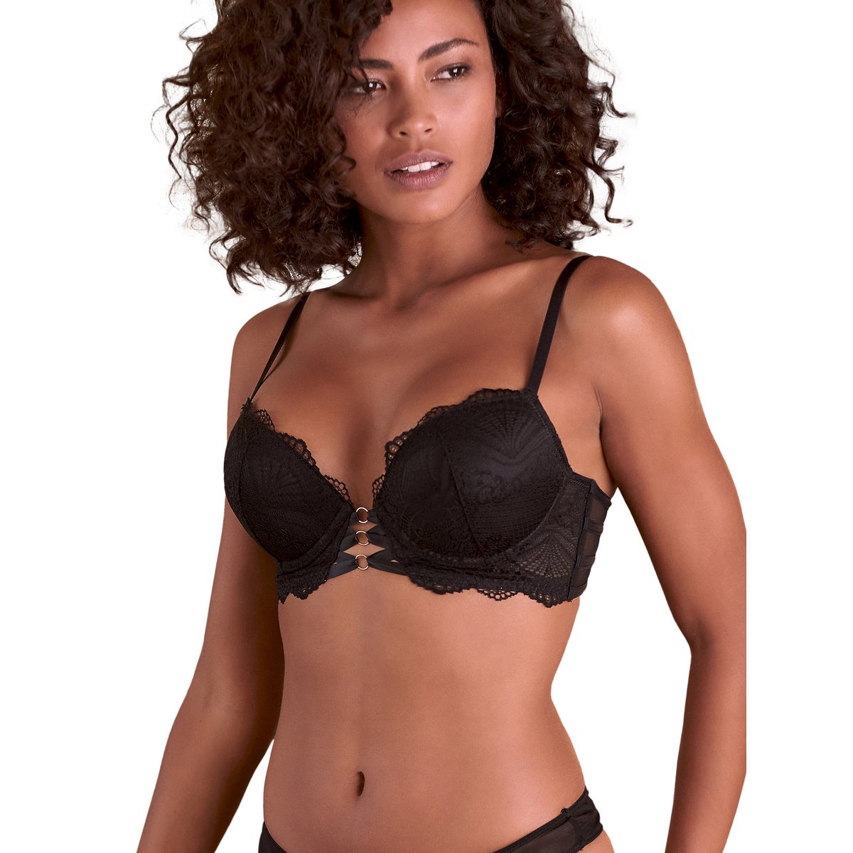 Soutien-gorge push-up Eleonora noir, LASCANA