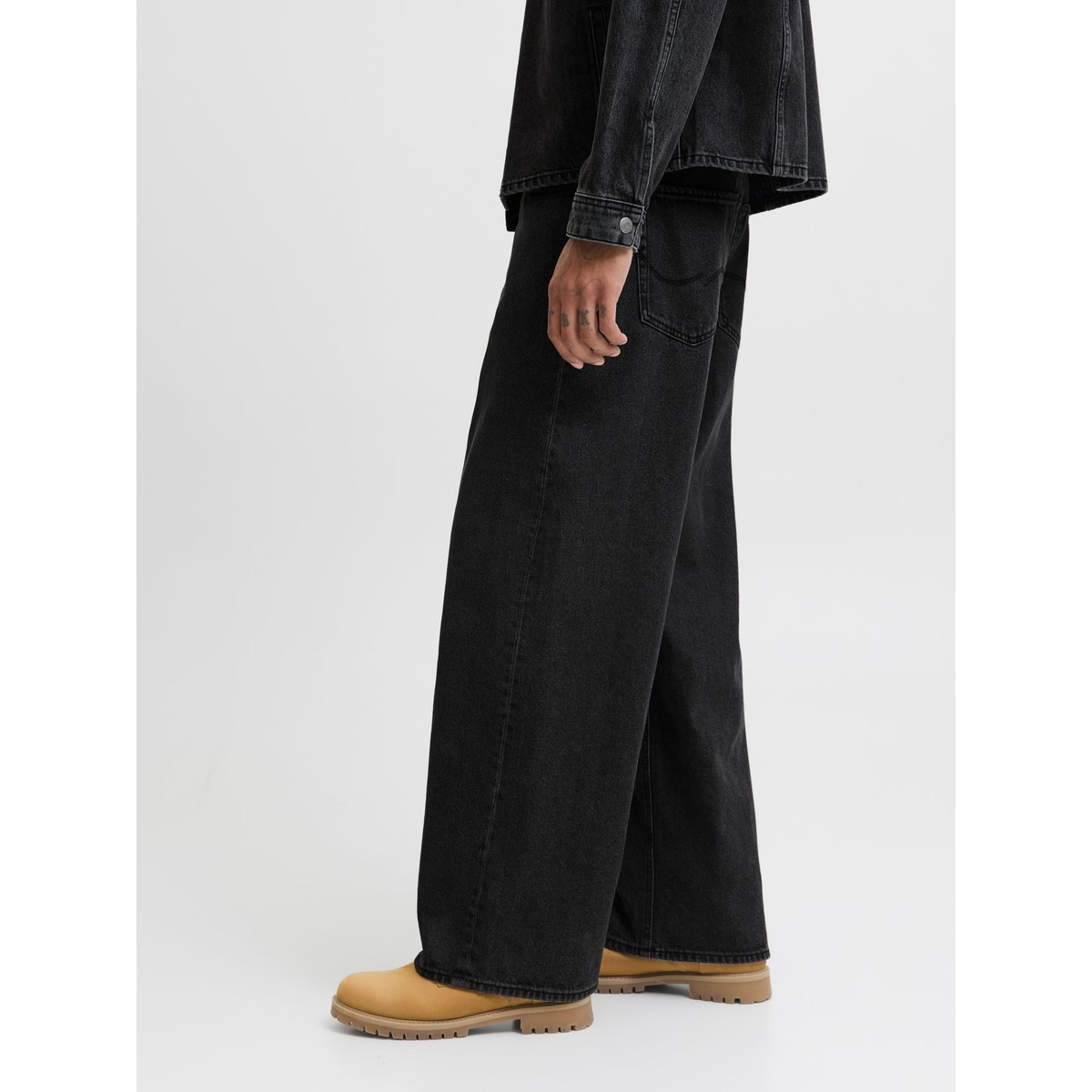 Jean À Coupe Wide black denim, JACK & JONES