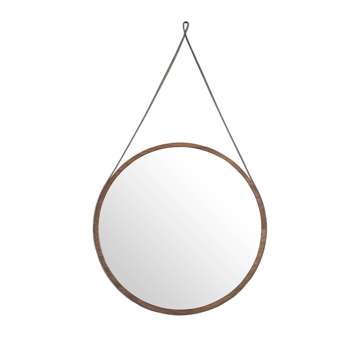 Miroir mural rond noyer vert | noyer, ANGEL CERDA