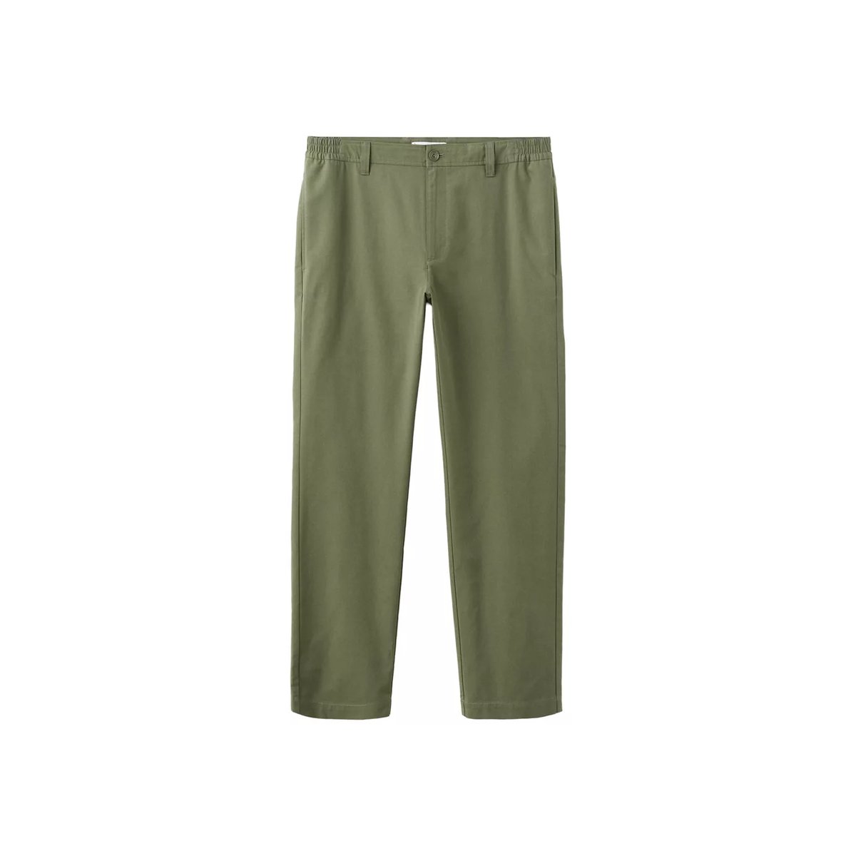 Pantalon chino regular fit vert forêt, MANGO MAN