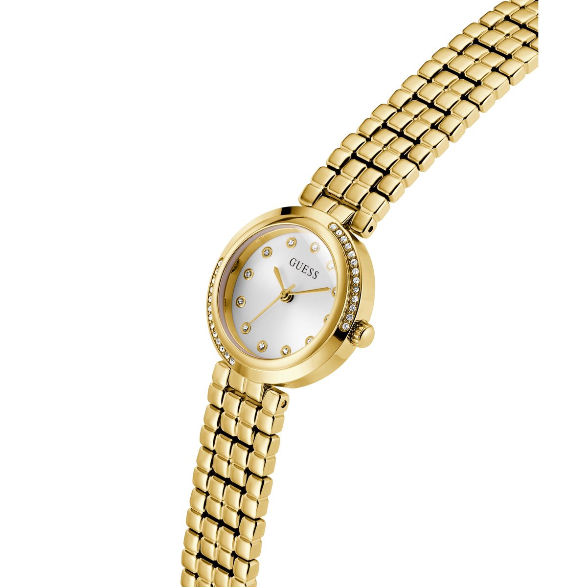 Montre Analogique CLARA doré blanc doré, GUESS