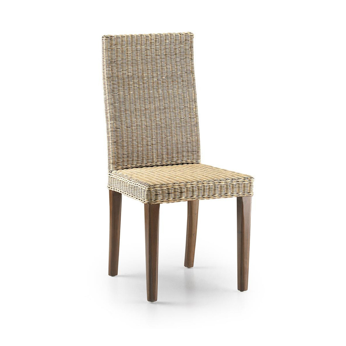 Chaise rotin marron, DECORATION D’AUTREFOIS
