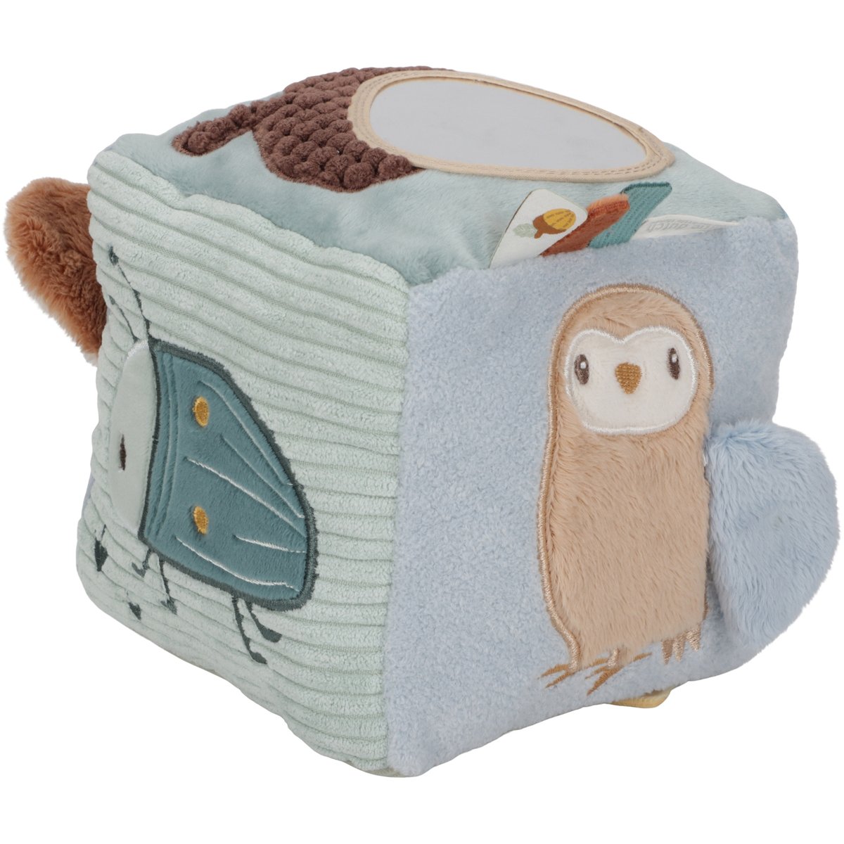 Cube d'activités bleu, beige, multicolore, marron, LITTLE DUTCH