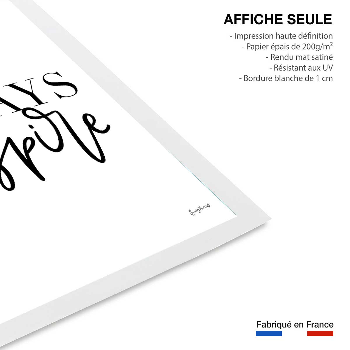 Poster always inspire affiche seule, HEXOA
