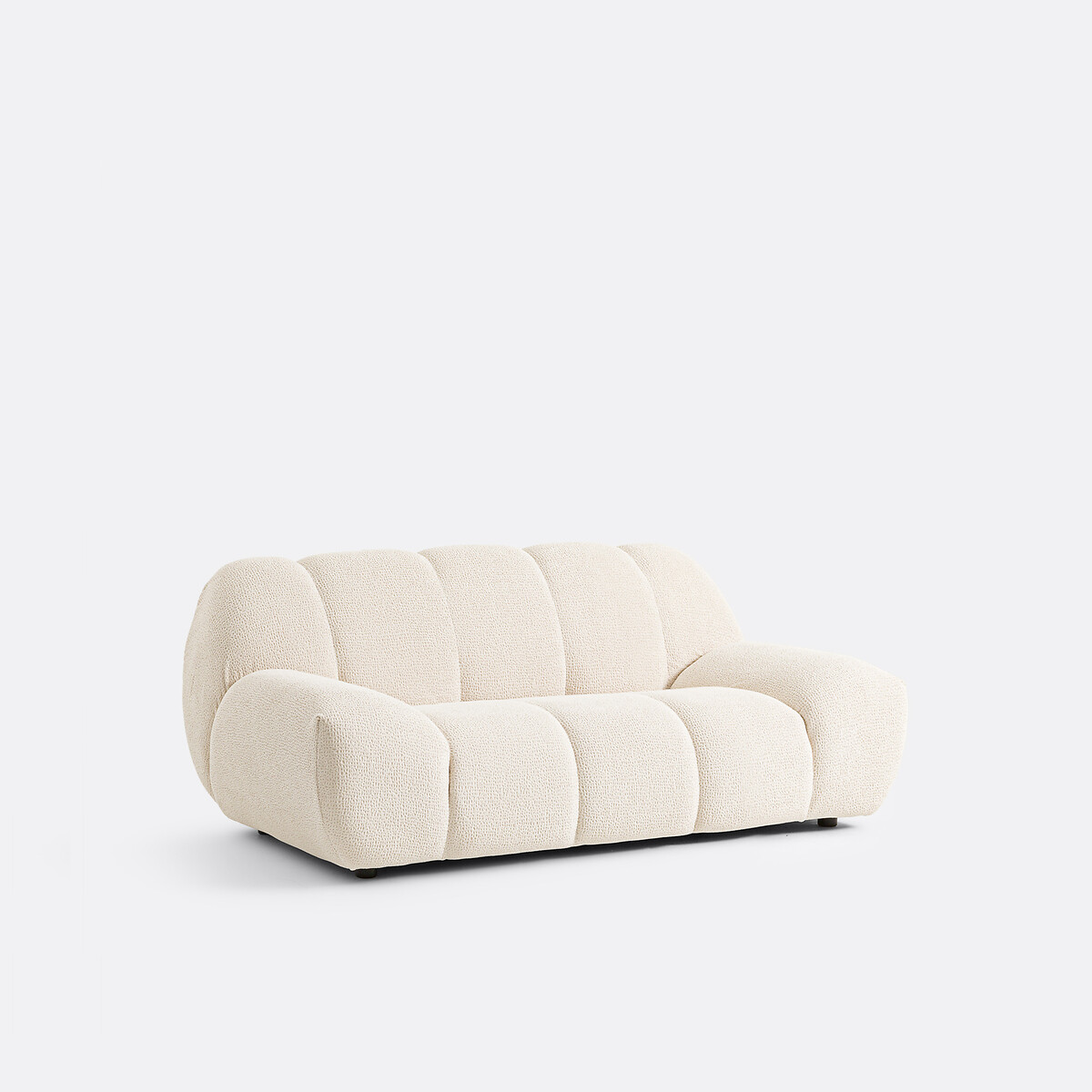 Sofá 2 plazas, tela con relieve, Nuria crudo, LA REDOUTE INTERIEURS