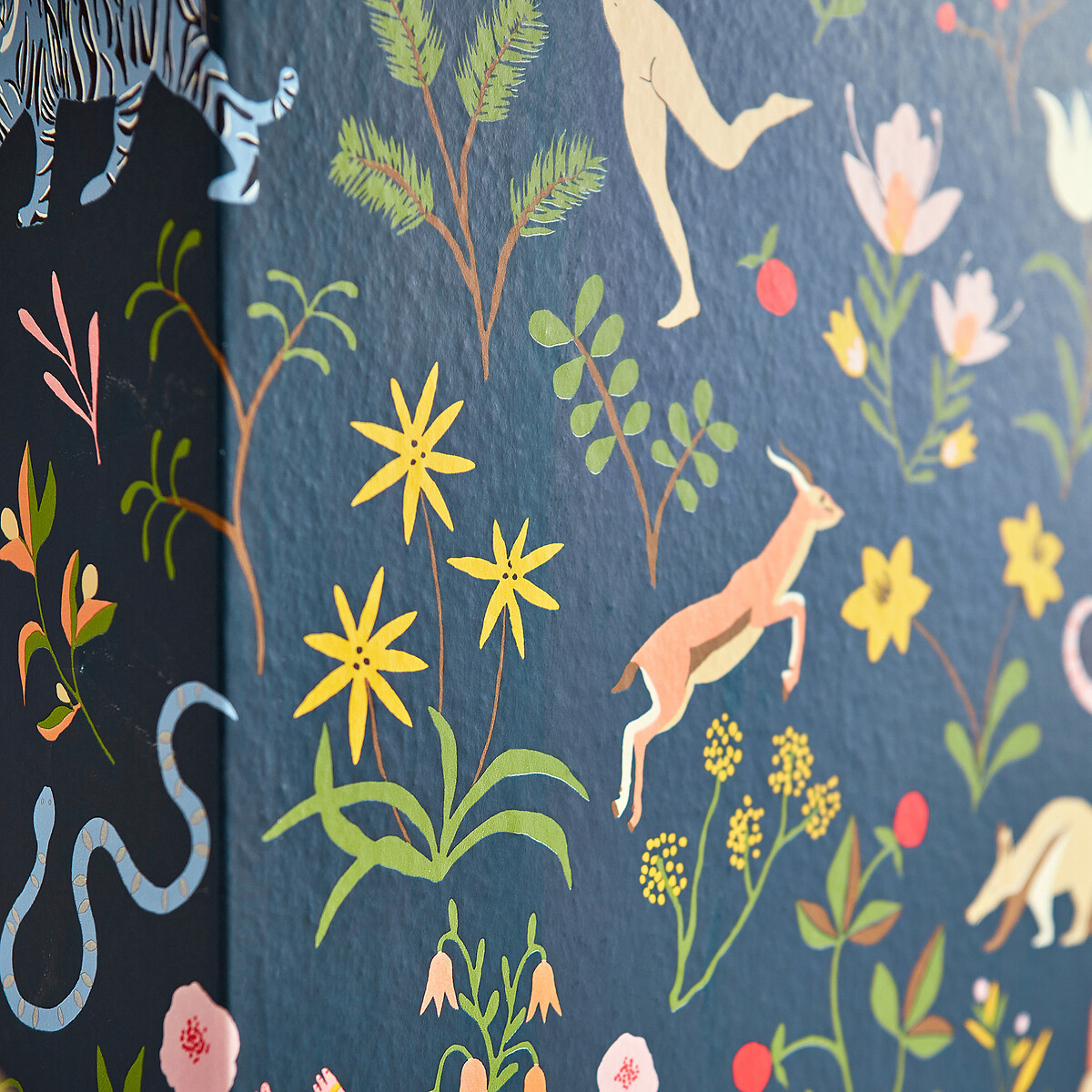 Garden of Eden Wallpaper midnight blue, SCION