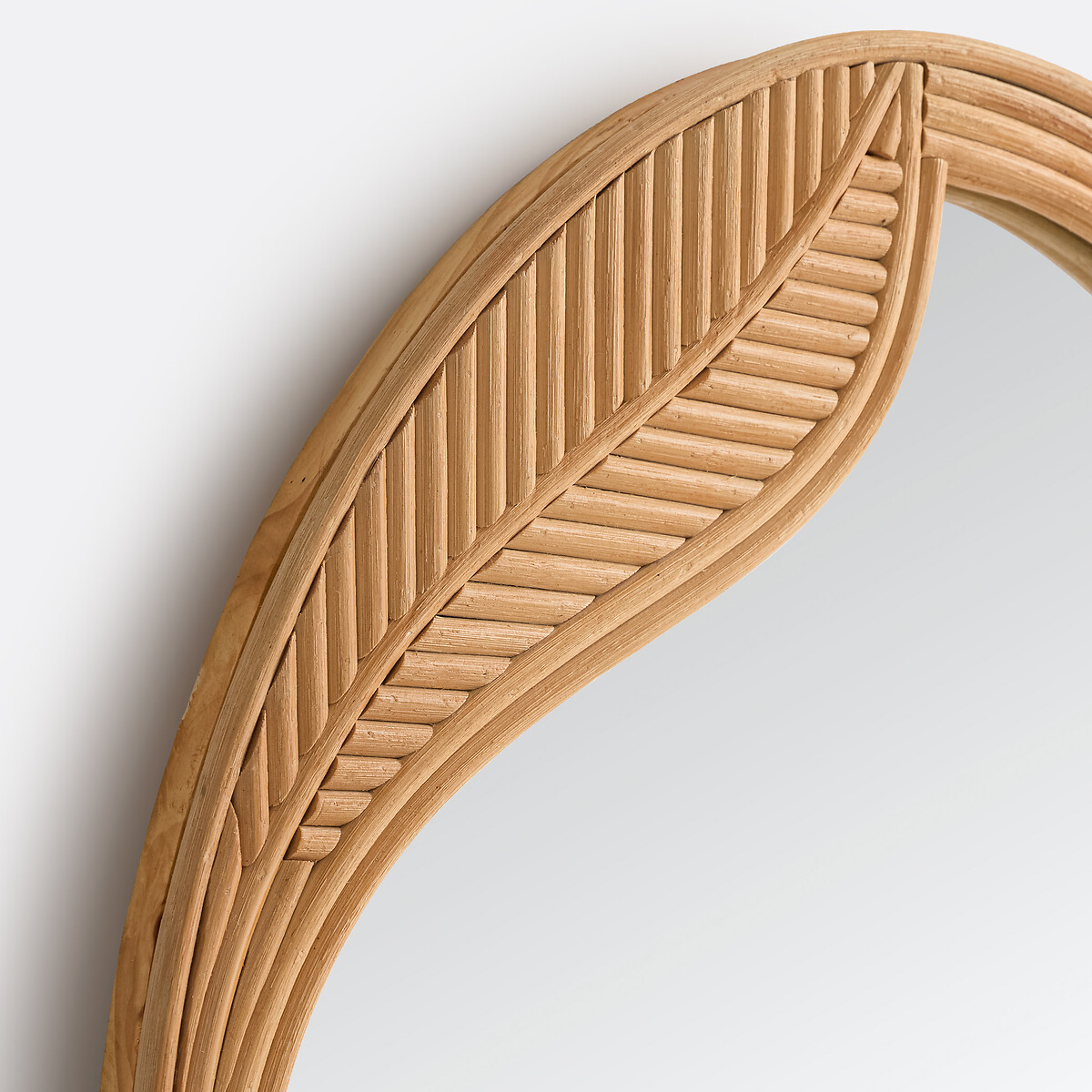 Espelho oval em rattan, 50 x 65 cm, SYLEA natural, LA REDOUTE INTERIEURS
