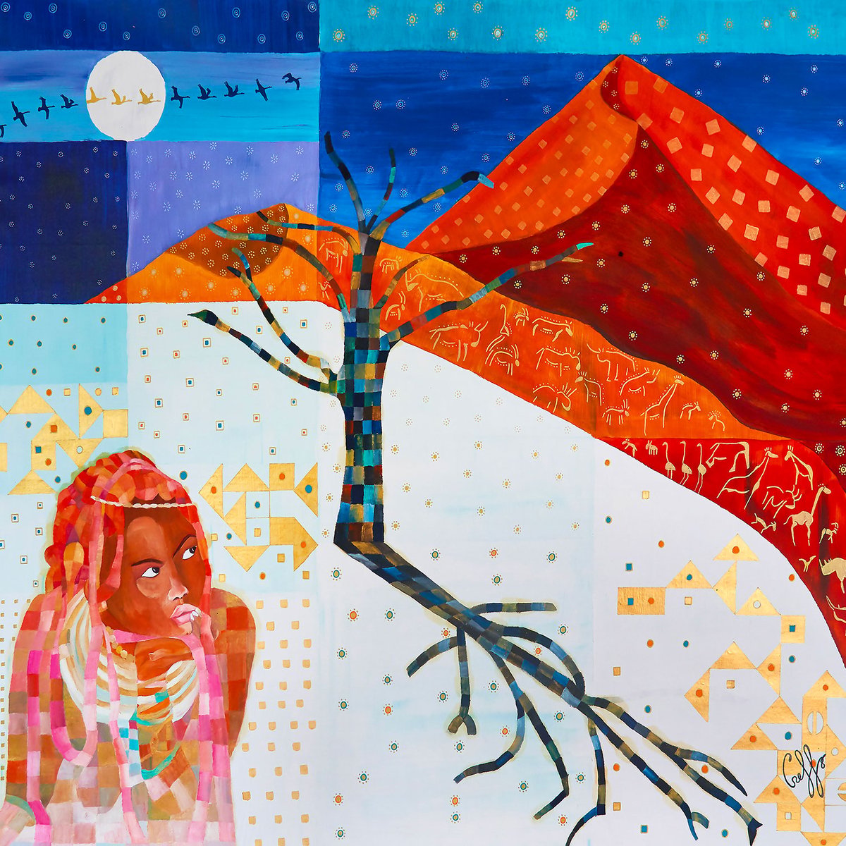 Tableau voyage en namibie tableau alu dibond, HEXOA