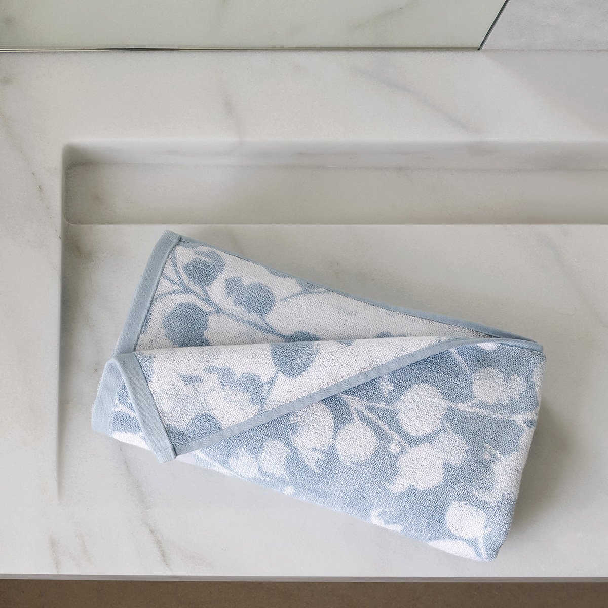 Drap De Douche ROSÉE rosée bleu, ANNE DE SOLENE