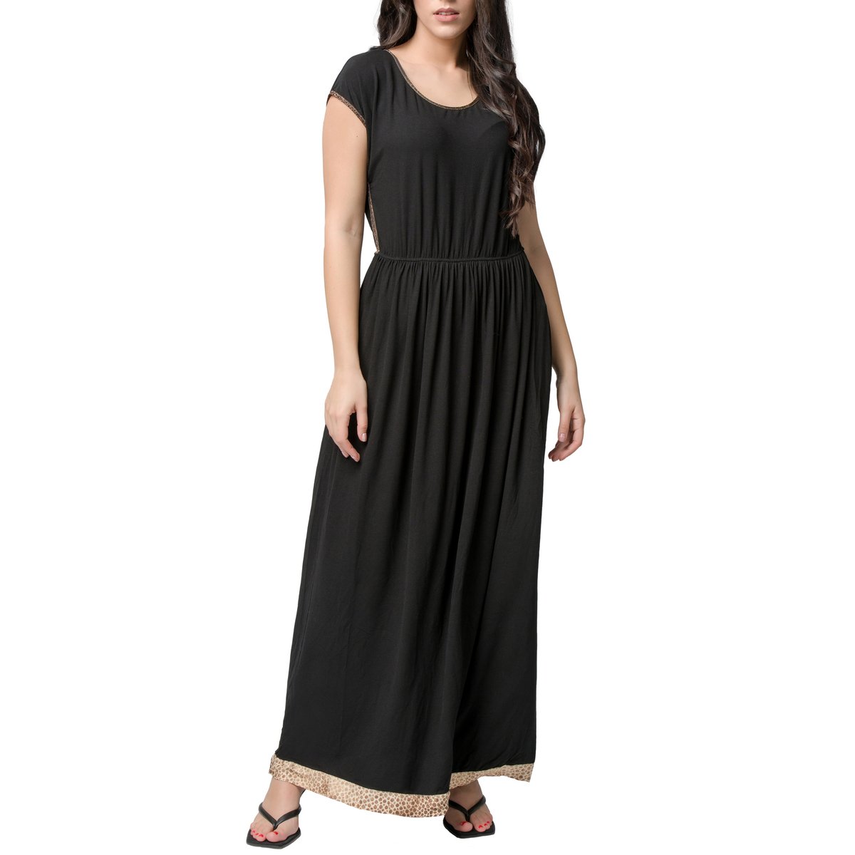 Robe longue estivale Savannah imprimé, LUNA SPLENDIDA